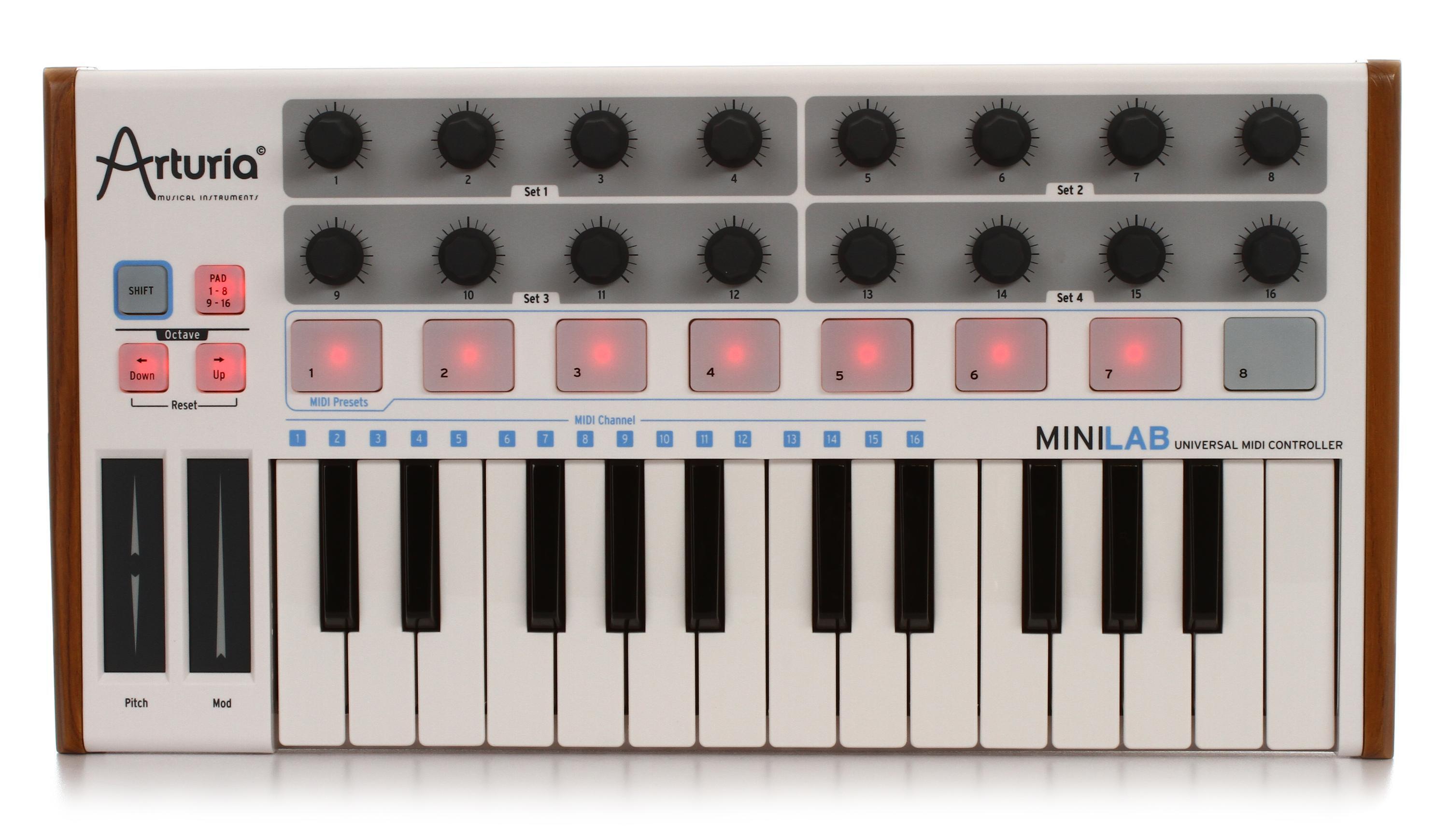 Arturia MiniLab MIDIコントローラー Amazon.com: Arturia MiniLab 3 — Limited Edition Mint Green