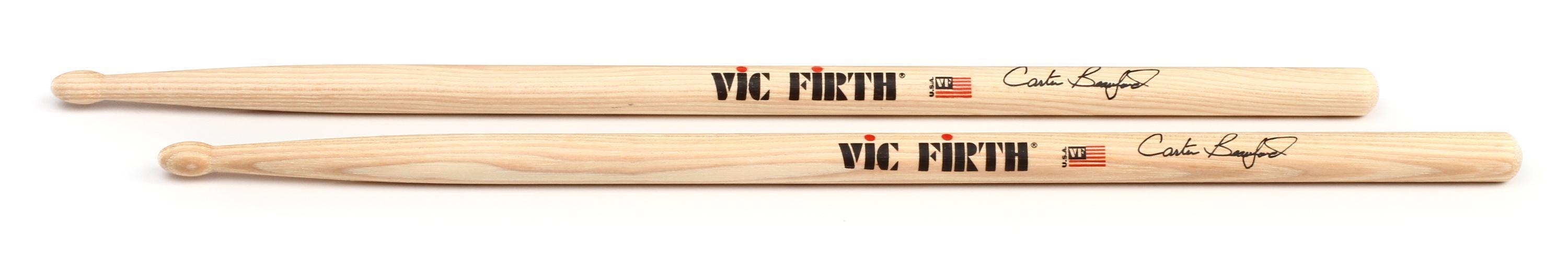 Baguettes De Batterie Vic Firth SBEA2 Signature Series Carter Beauford - Paire, Modèle Artiste, Fabriqué Aux USA - 10