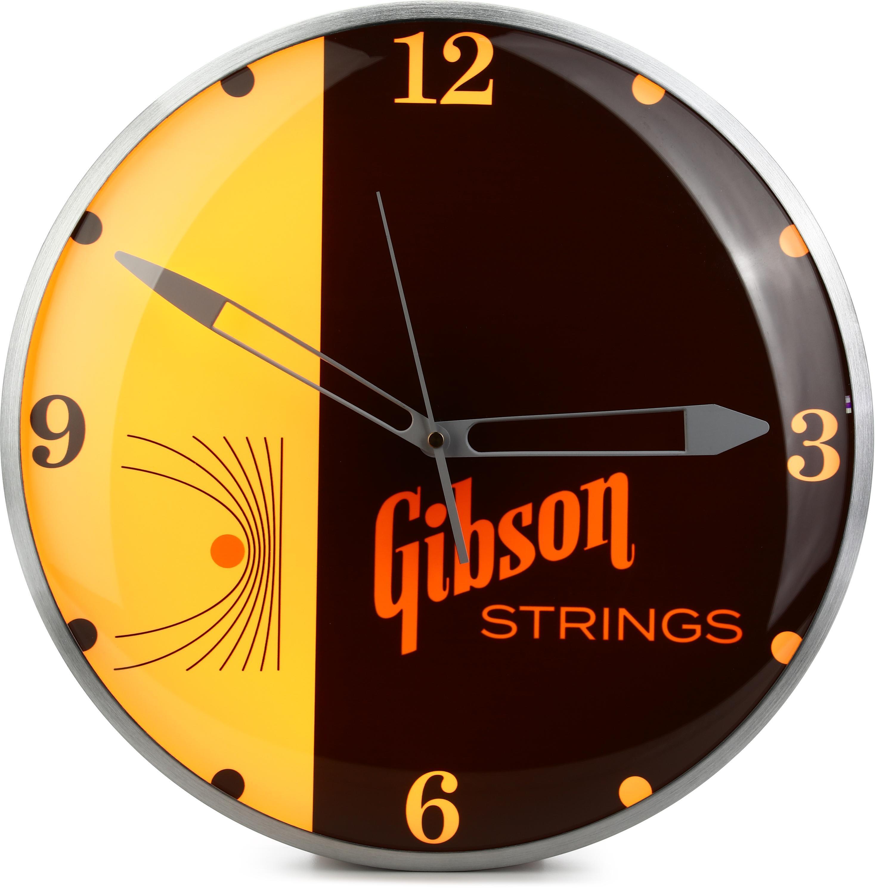 Gibson Accessories Vintage Lighted Wall Clock - Strings