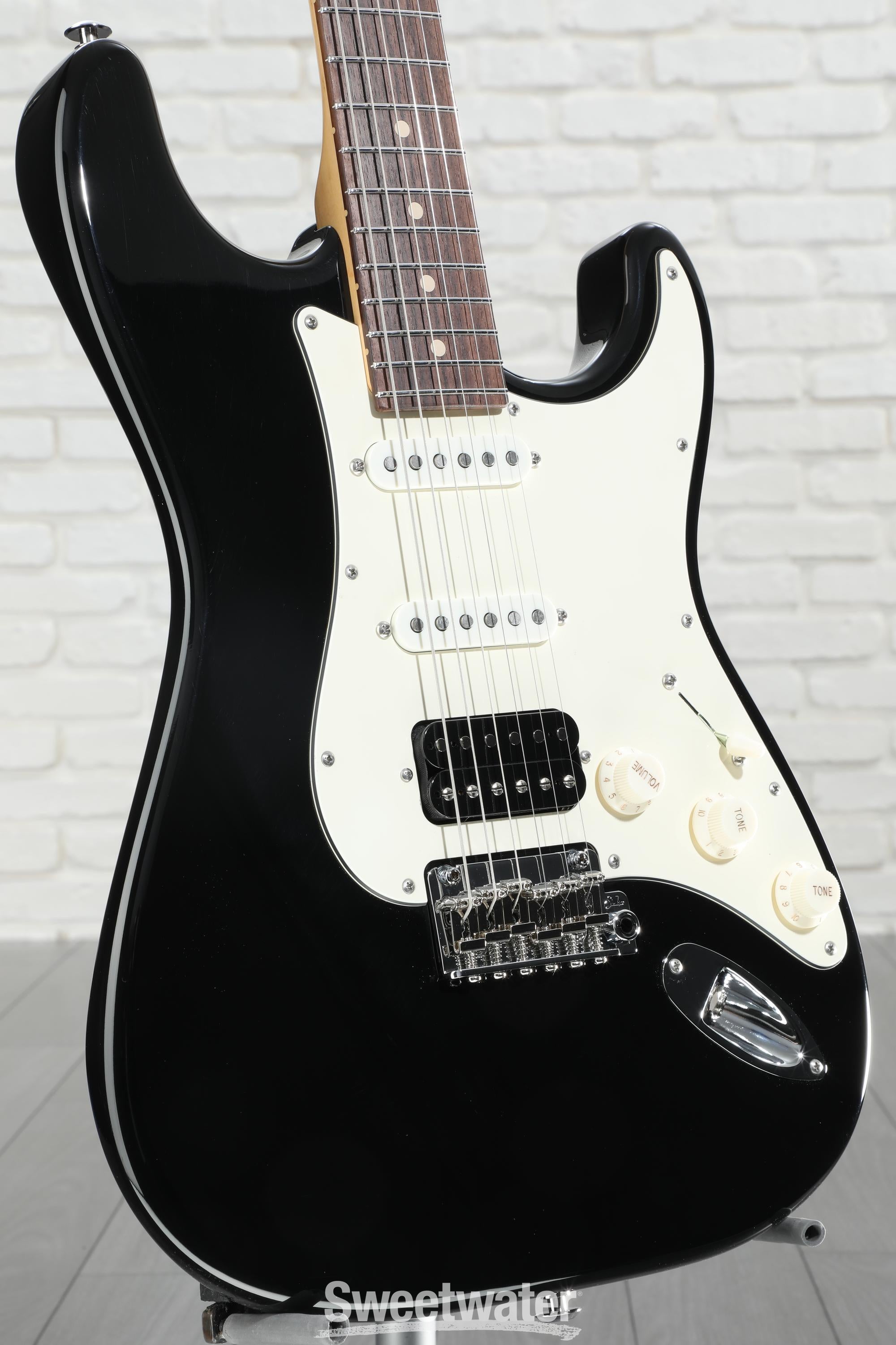 ギター Suhr classic antique s black aged Suhr Classic S Antique HSS Electric Guitar - Black, Light