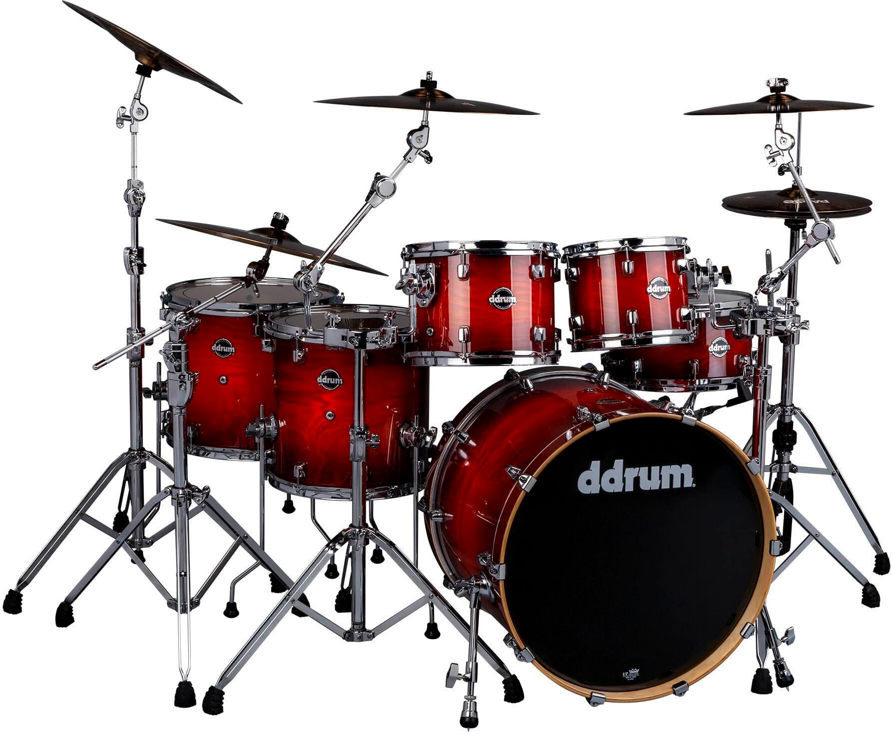 Ddrum Dominion Birch 6-piece Shell Pack - Red Burst 