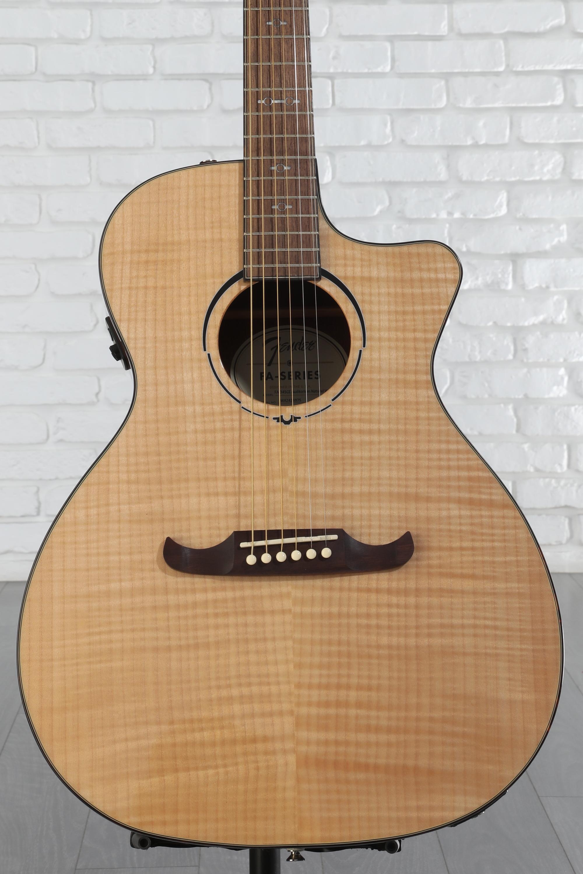 美品 Fender FA-345CE ナチュラル LR エレアコ ギター Fender FA-345CE Auditorium Acoustic-electric Guitar
