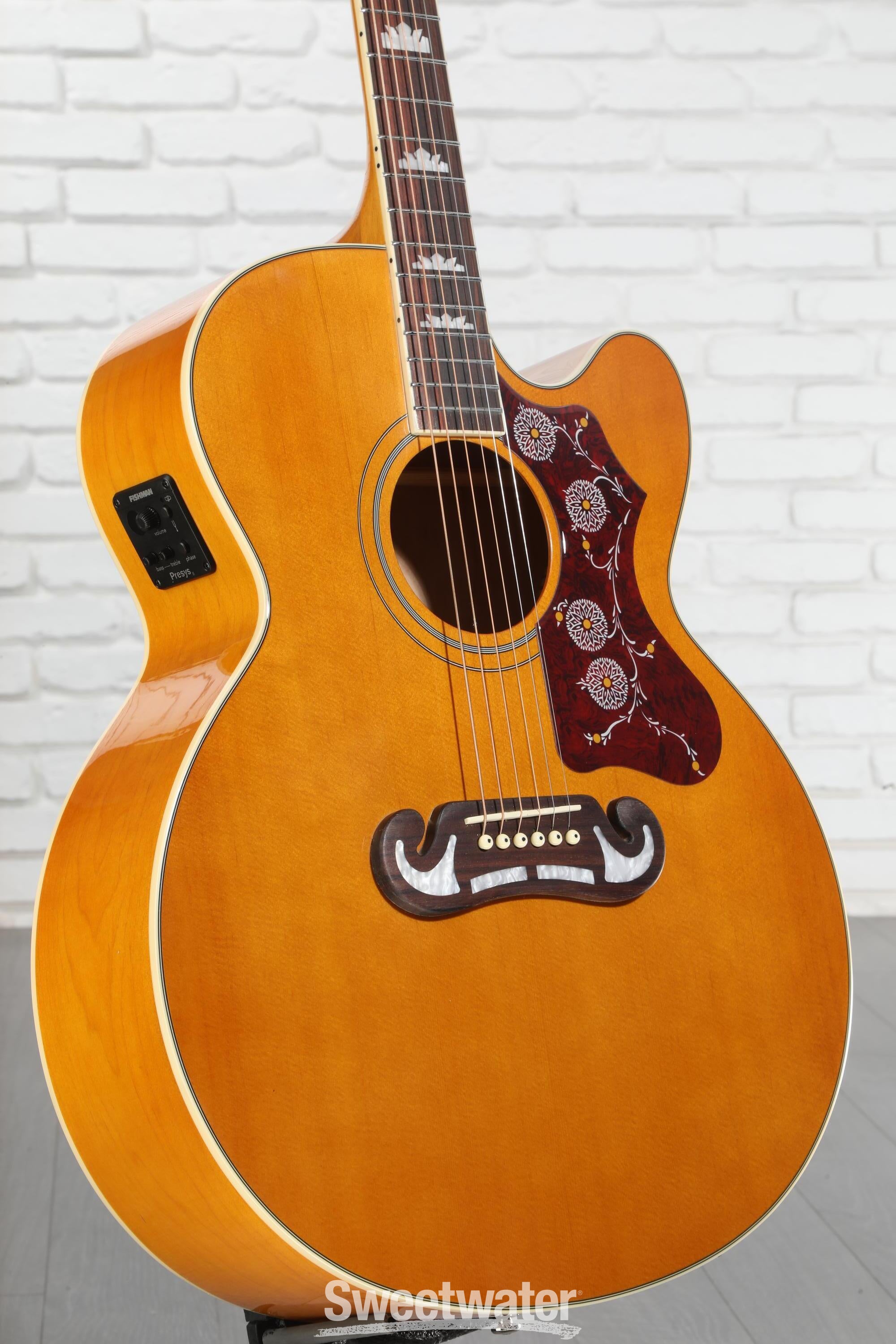 Epiphone J-200 Studio EC Acoustic-electric Guitar - Antique