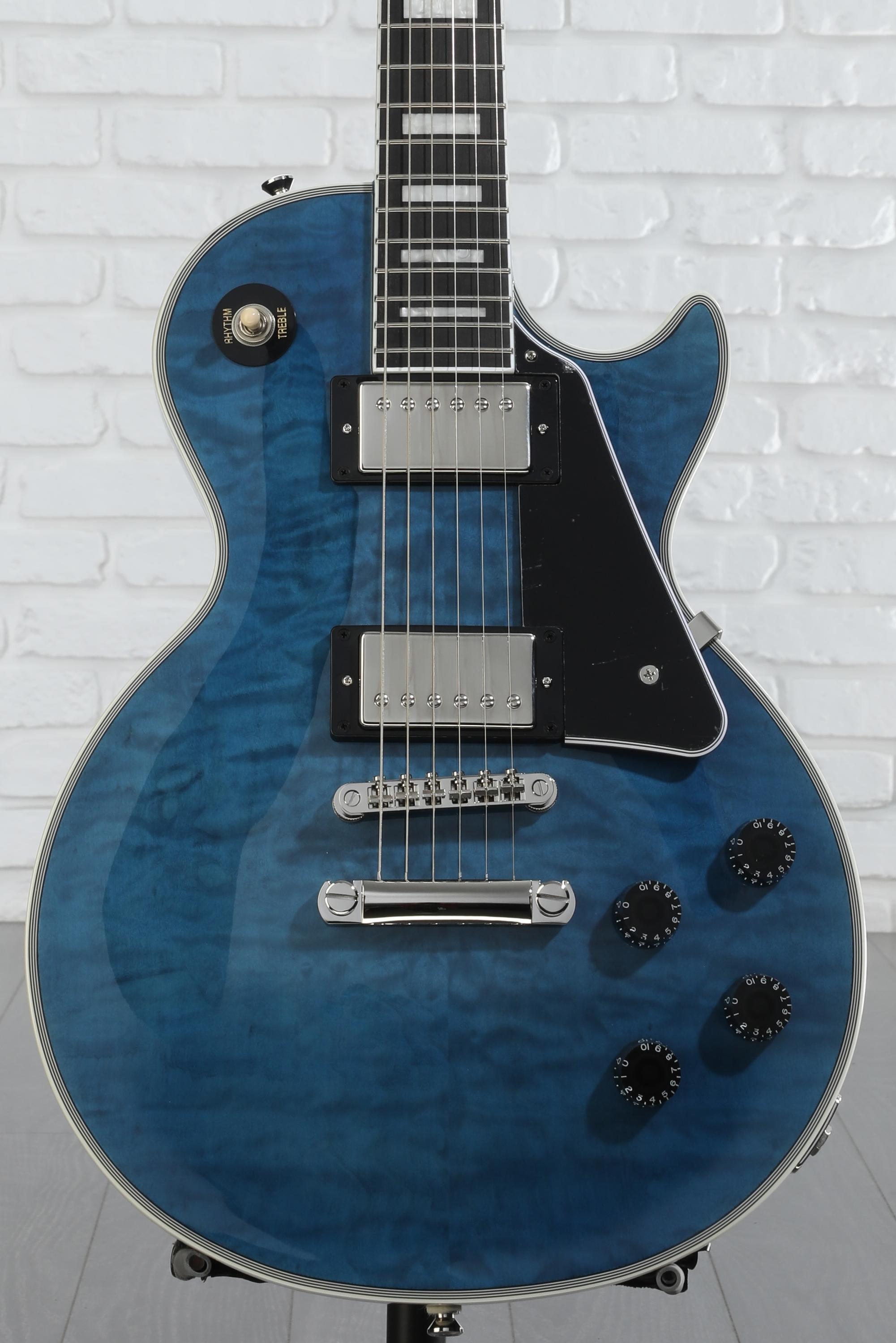 Epiphone Les Paul Custom Quilt Viper Blue Electric guitar