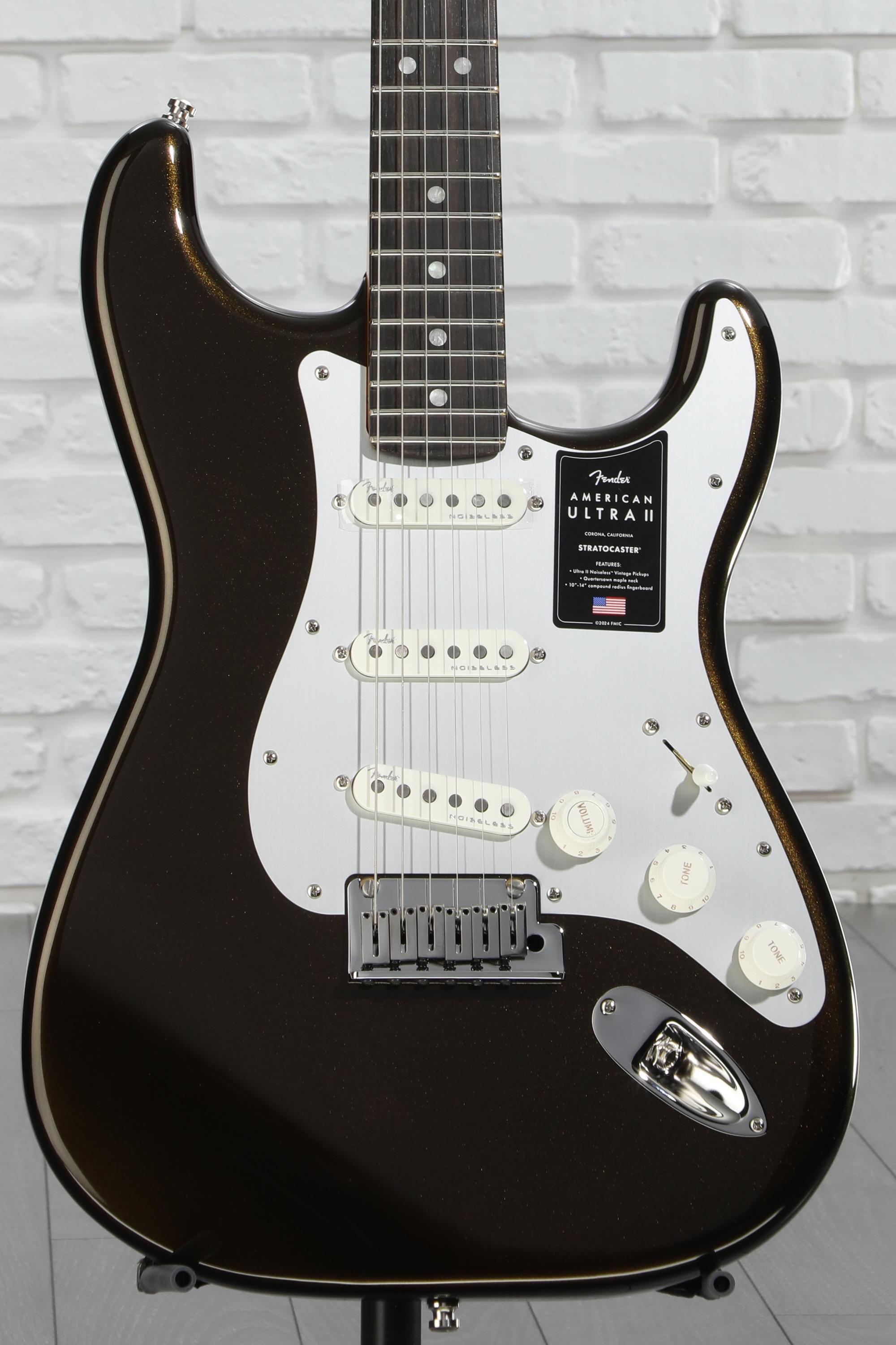 Fender American Ultra II Stratocaster Electric Guitar - Texas Tea
