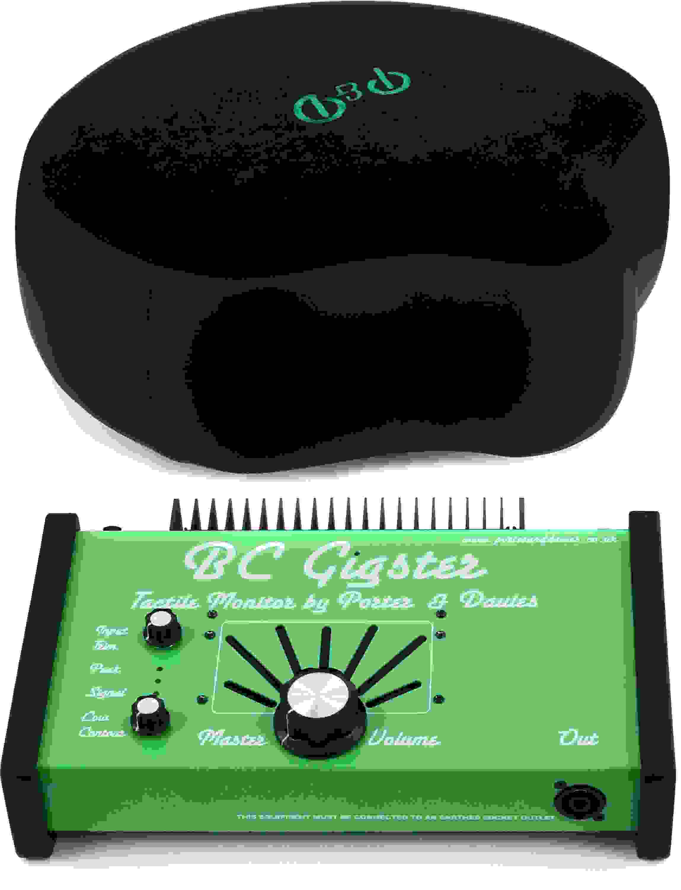 Porter & Davies Gigster Tactile Drum Monitor with Saddle Throne Top