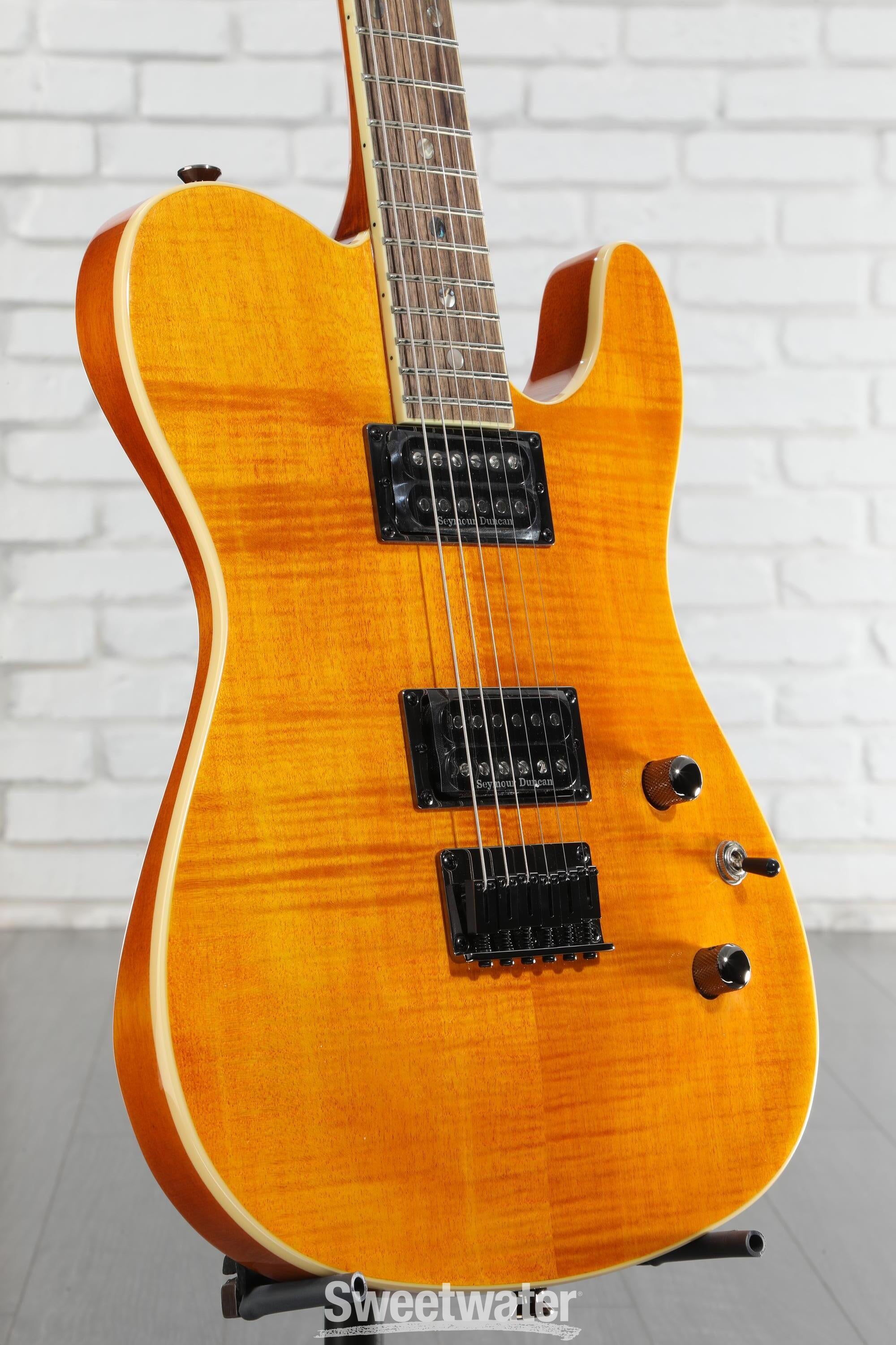 Fender Custom Telecaster FMT HH アンバー Fender Special Edition Custom Telecaster FMT HH - Amber