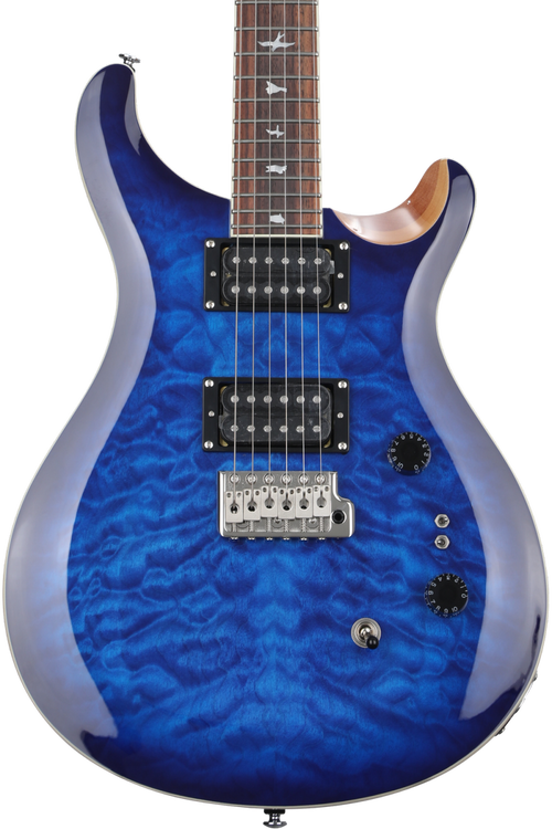PRS SE Custom 24-08 Electric Guitar - Faded Blue Burst, Sweetwater 