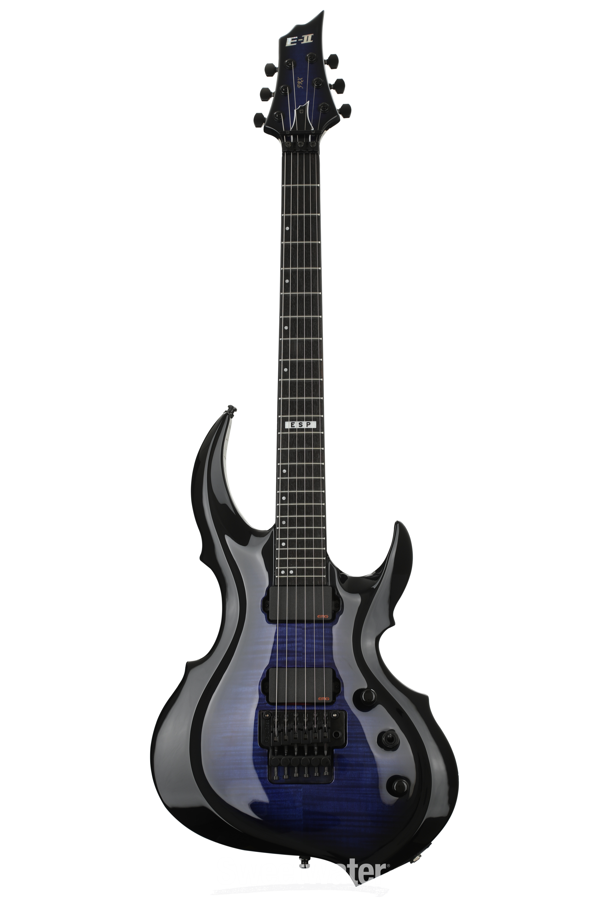 ESP E-II FRX, Flame Maple Top - Reindeer Blue