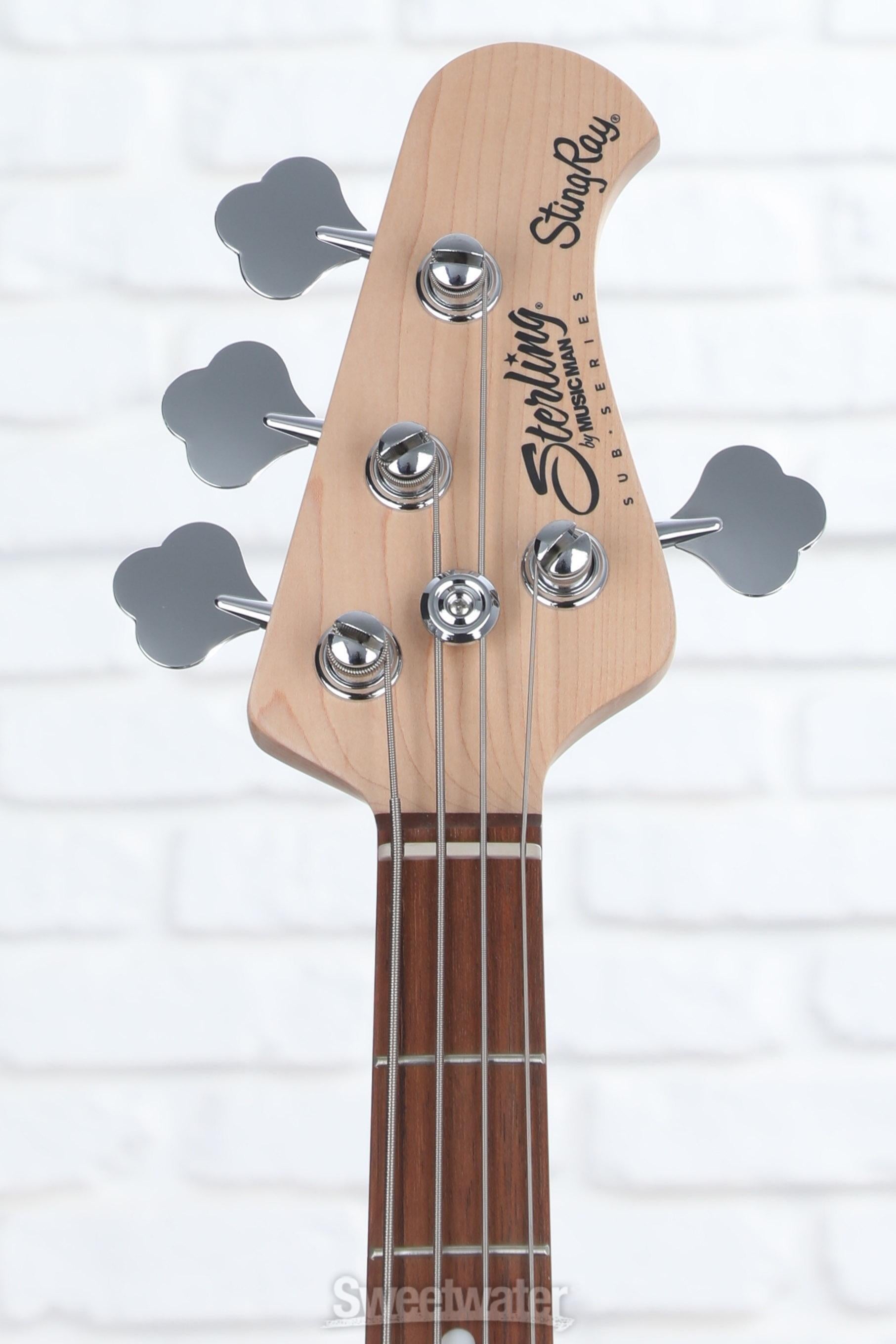 Sterling By Music Man StingRay RAY4 Bass Guitar - Ruby Red Burst Satin ...