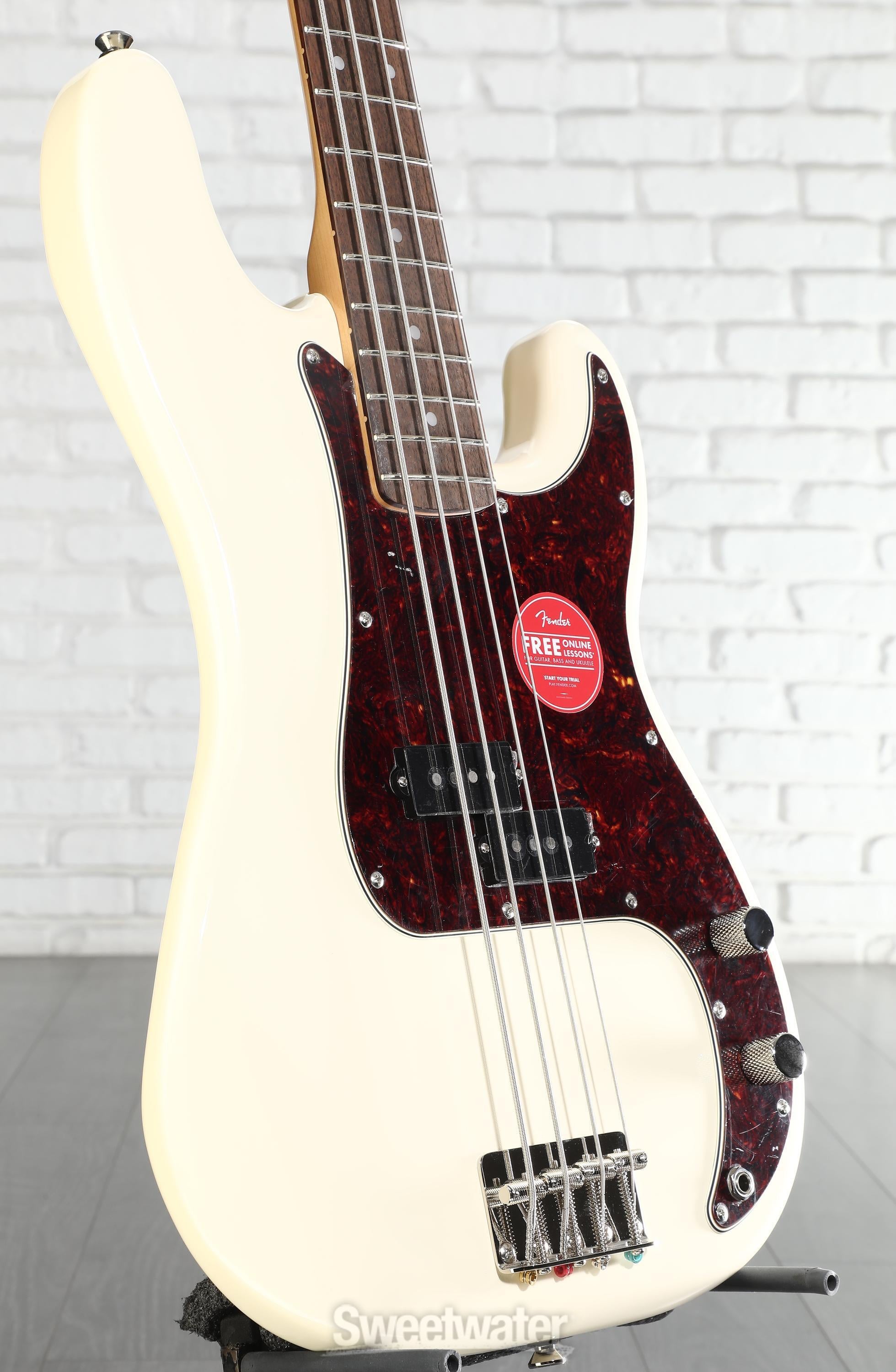 Squier Classic Vibe '60s Precision Bass - Olympic White | Sweetwater