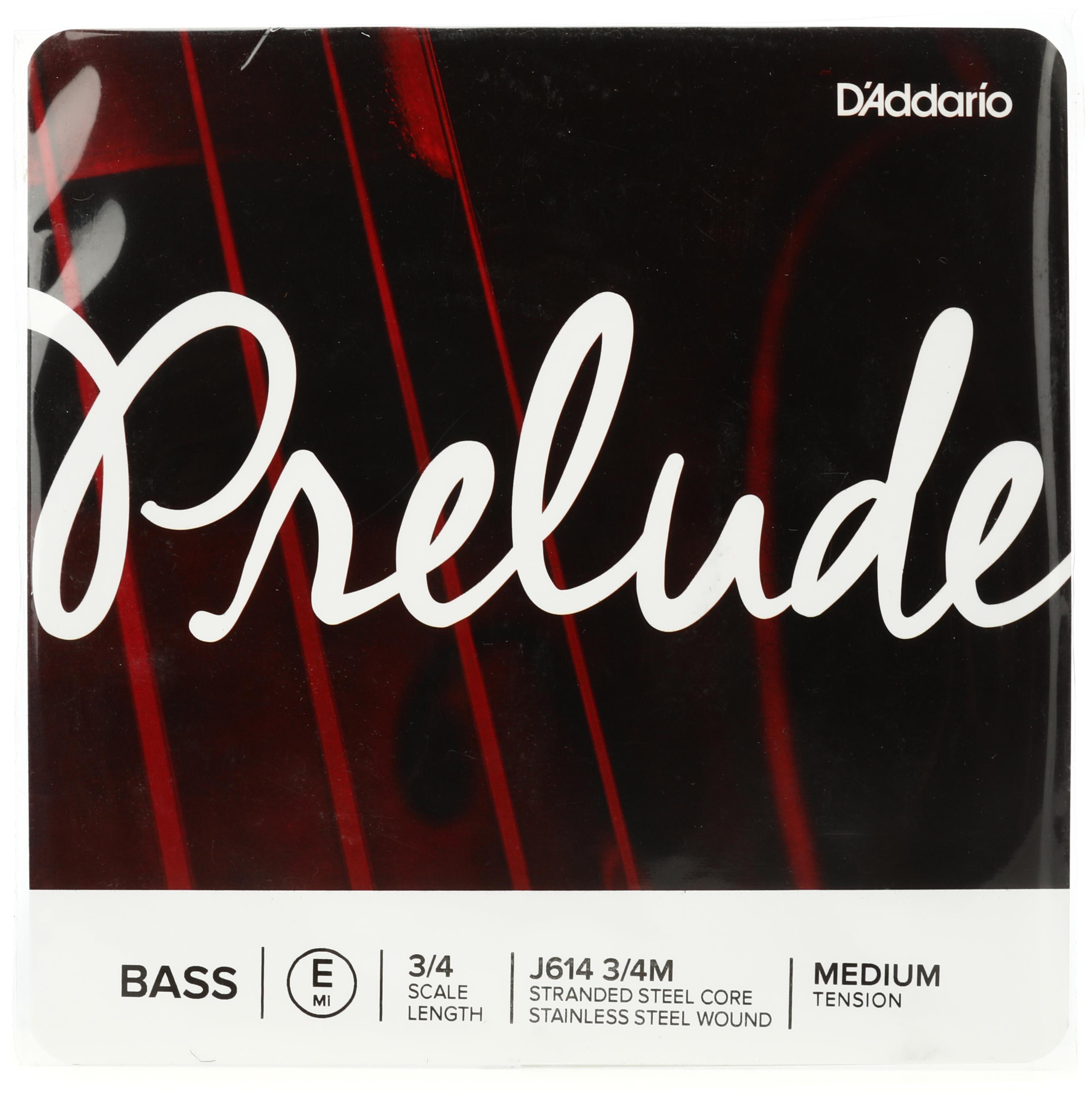 D'Addario J614 Prelude Double Bass E String - 3/4 Size