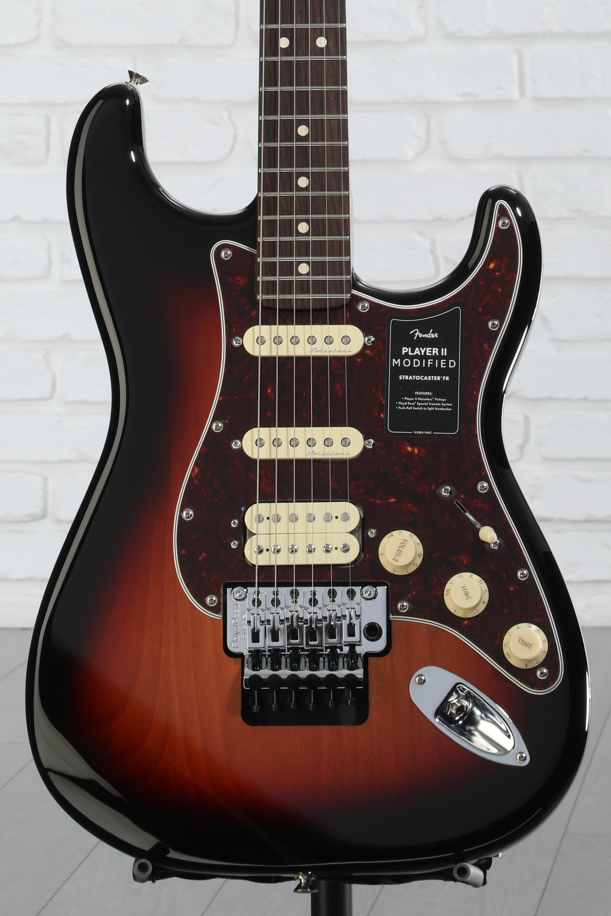 ギター Fender Stratocaster with Floyd Rose Fender Player II Modified Stratocaster Floyd Rose Rosewood
