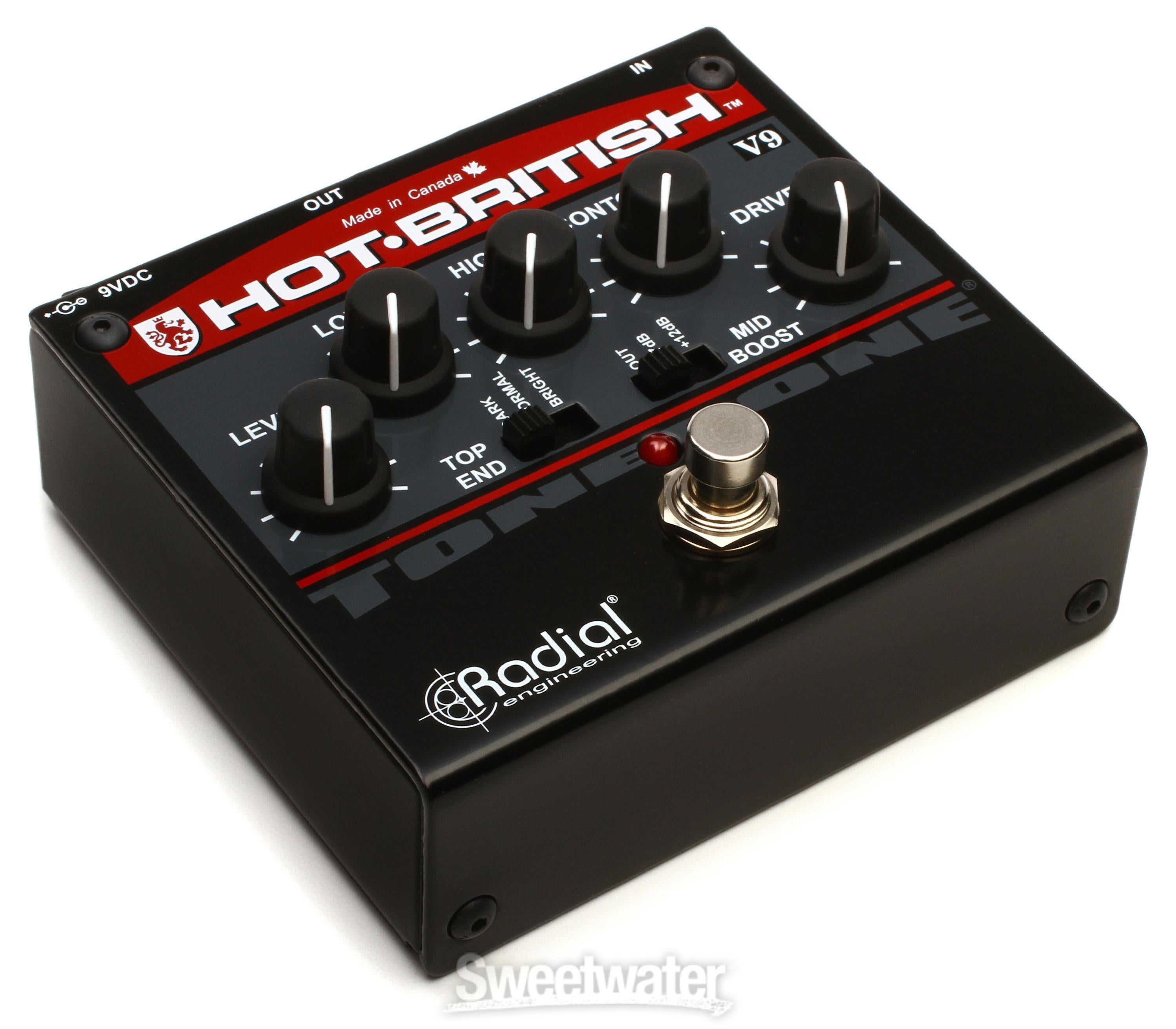 Radial Tonebone Hot British V9 High-gain Plexi-style Distortion