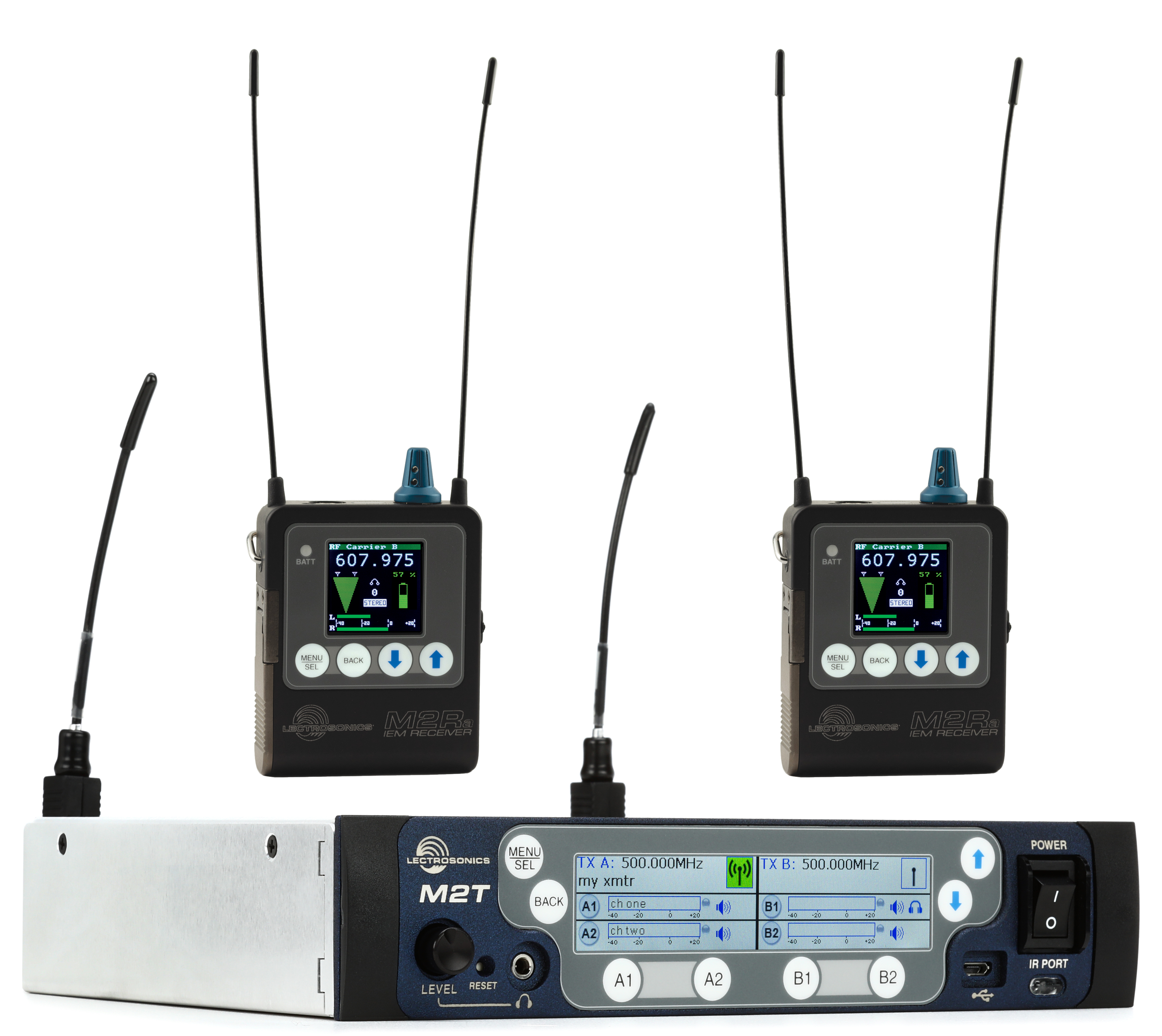 Photo of Lectrosonics M2T Digital IEM/IFB Dual Wireless System
