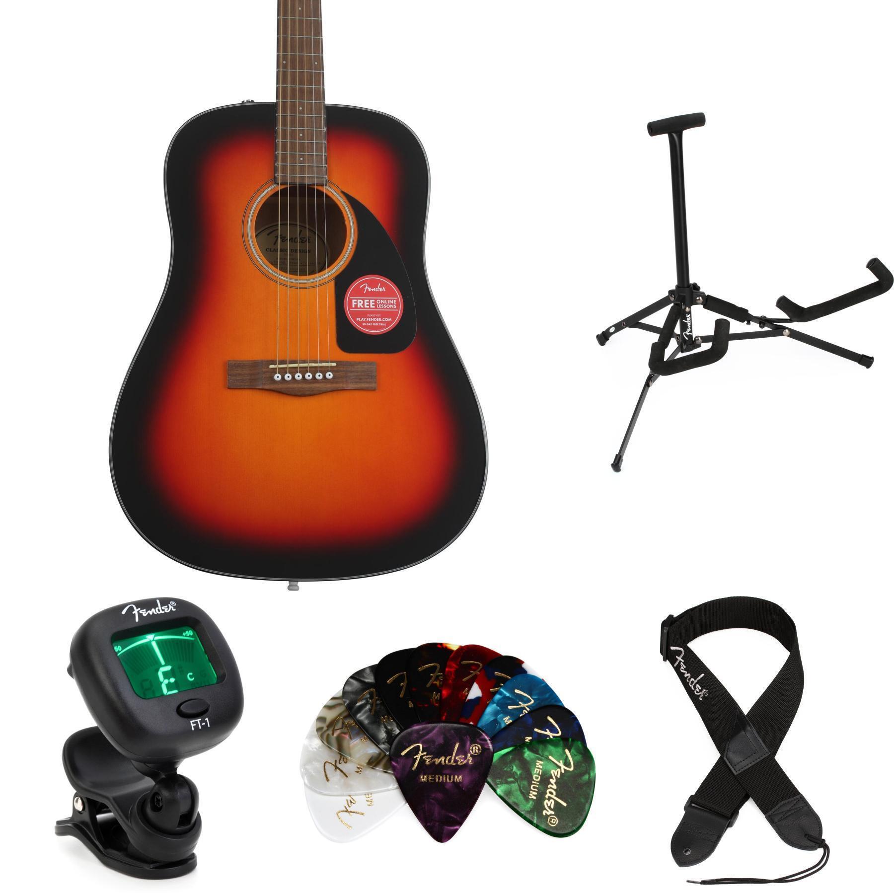 Fender CD-60 (管理ヤ) Fender CD-60 Acoustic Guitar - Sunburst | Sweetwater