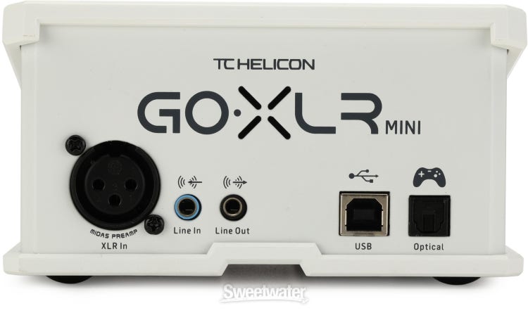 TC-Helicon GoXLR Mini USB Streaming Mixer with USB/Audio  Interface - White : Musical Instruments