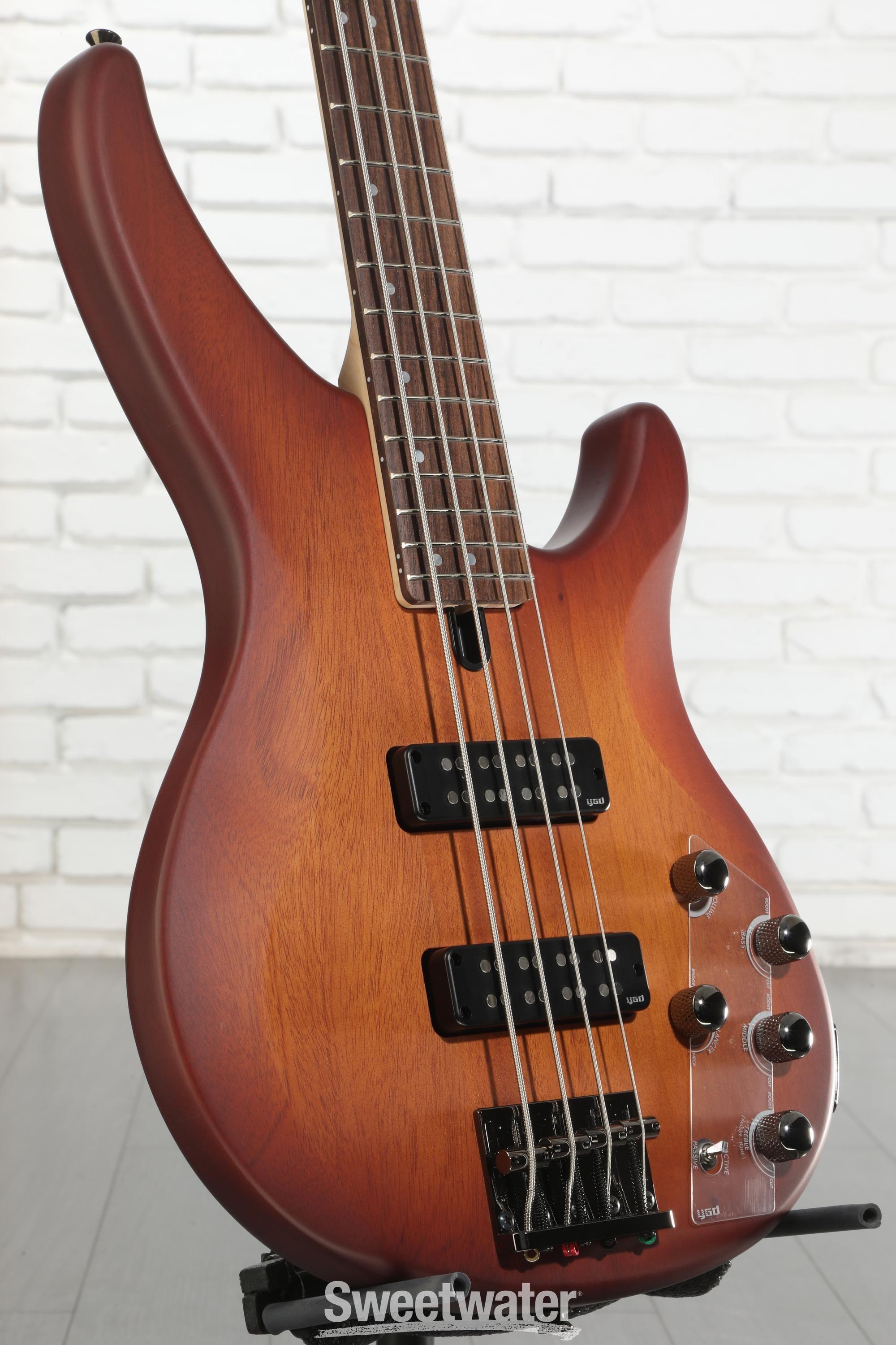 Yamaha TRBX504 4-string Bass Guitar - Brick Burst | Sweetwater