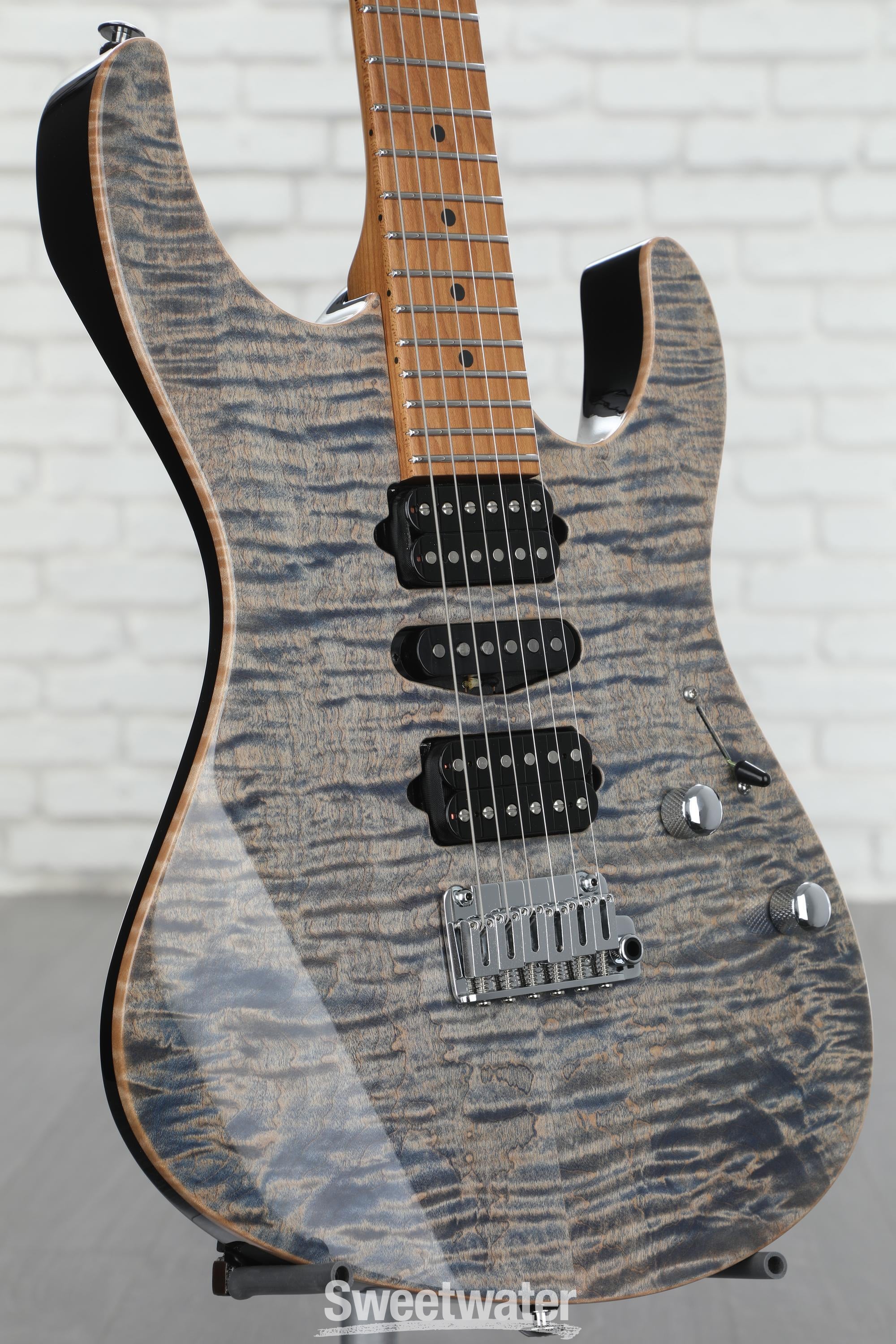 Suhr Modern Plus Electric Guitar - Trans Blue Denim Slate | Sweetwater