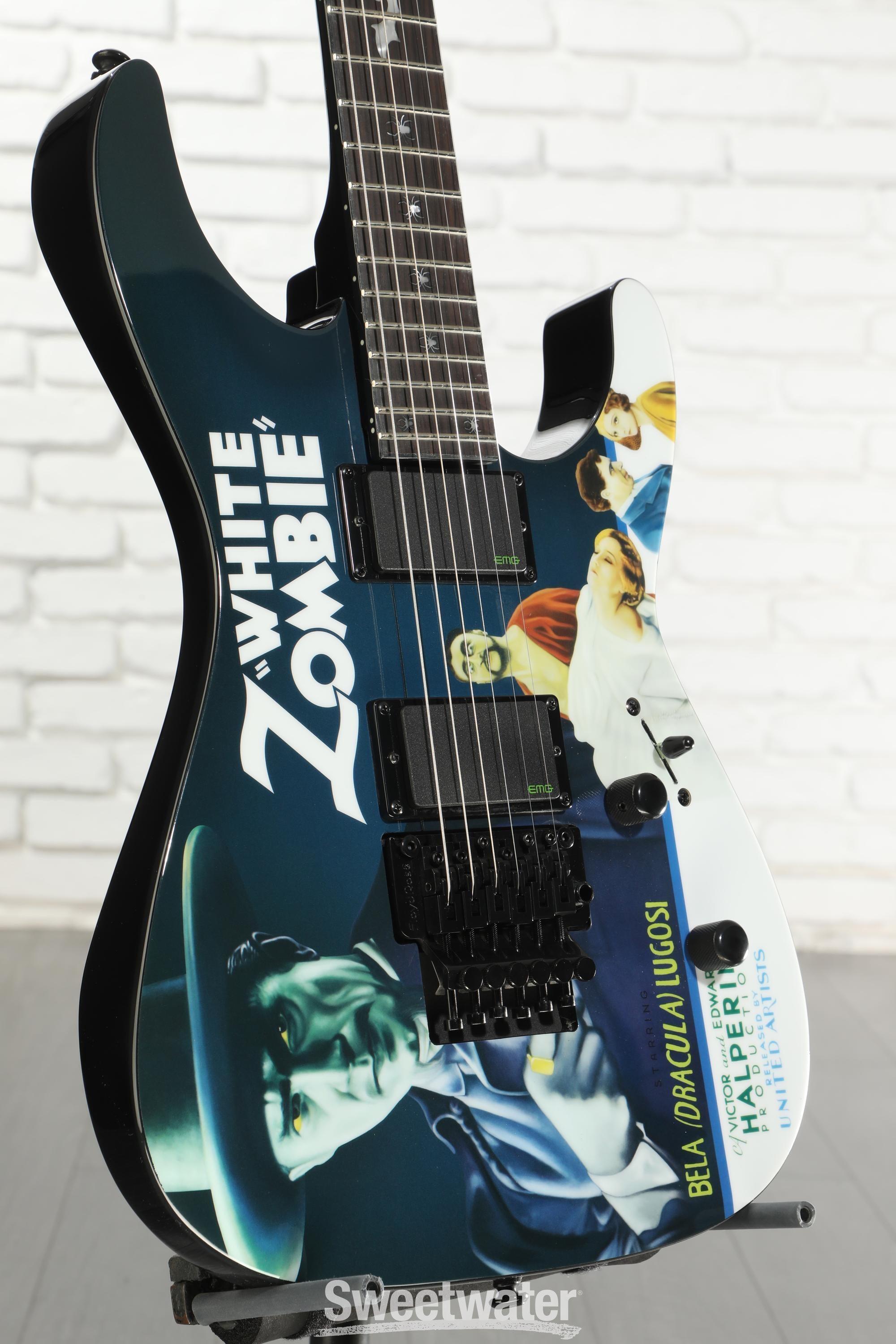 ESP LTD Kirk Hammett Signature KH-WZ White Zombie Electric Guitar