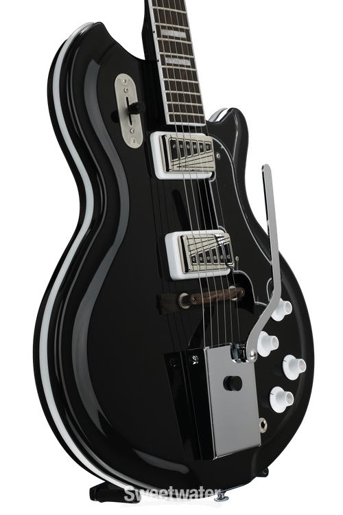 Supro Americana Series Coronado II Vibrato - Jet Black | Sweetwater