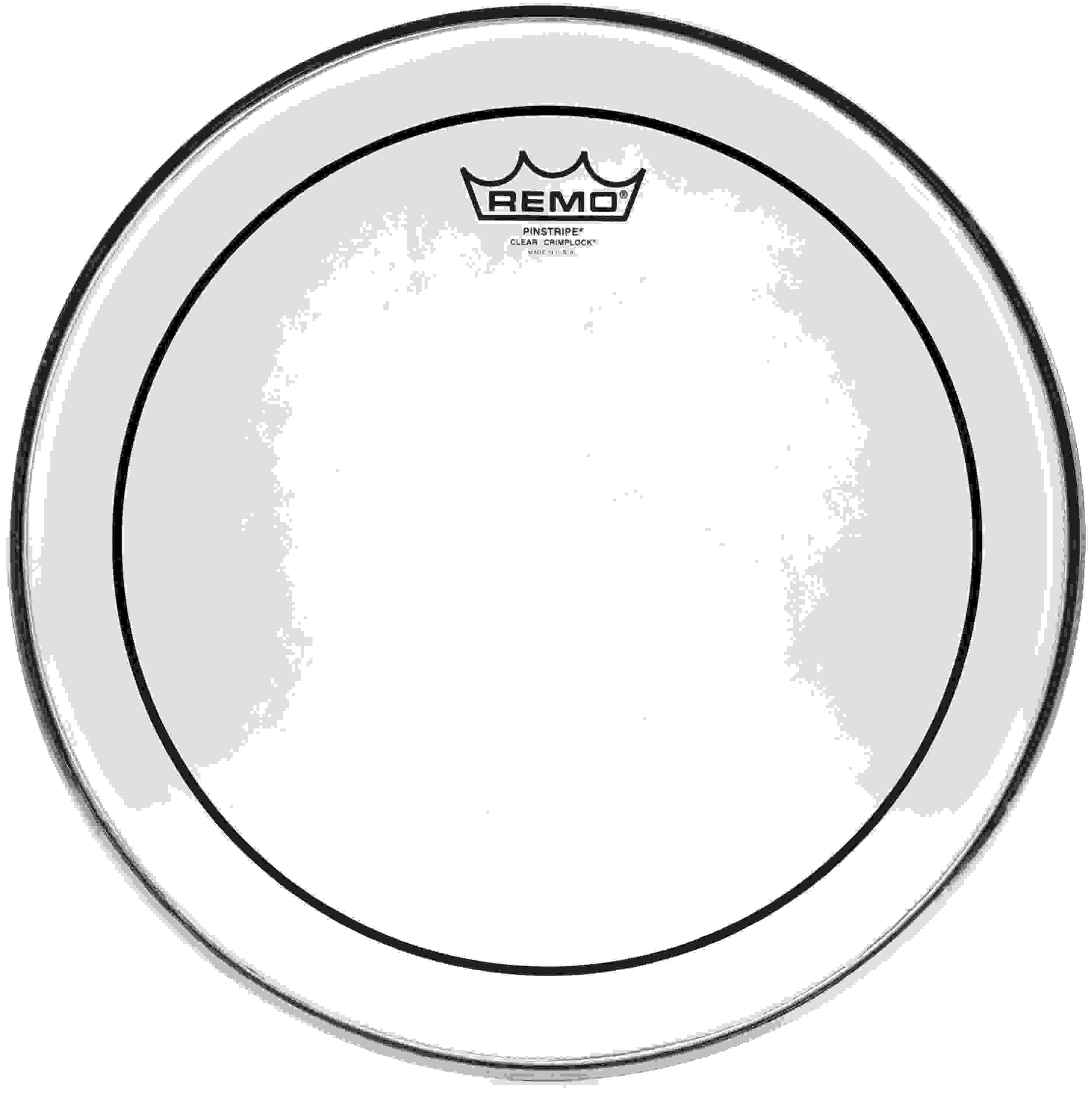Remo Pinstripe Clear Crimplock Tenor Drumhead - 14 inch