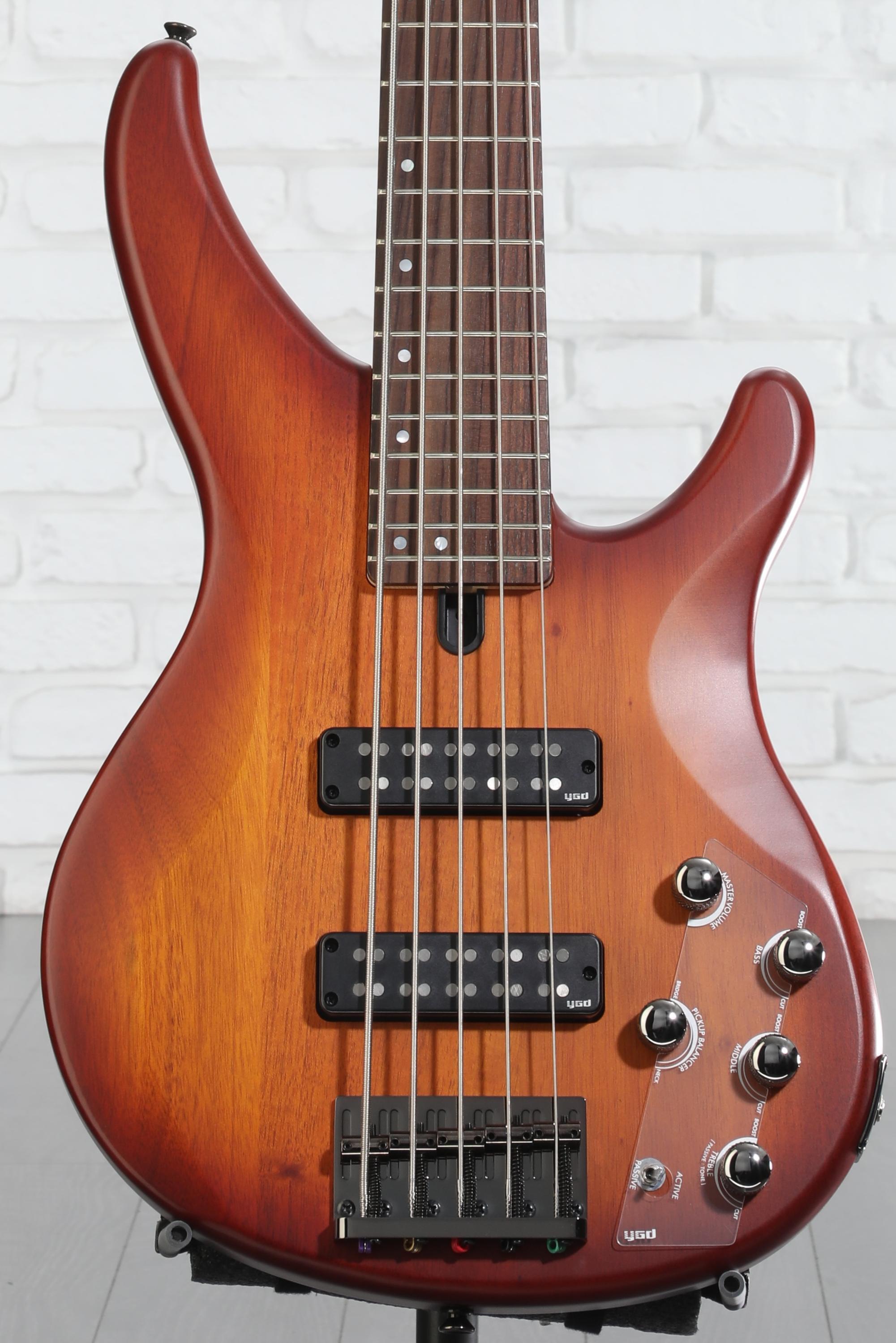 Yamaha TRBX505 5-string Bass Guitar - Brick Burst | Sweetwater