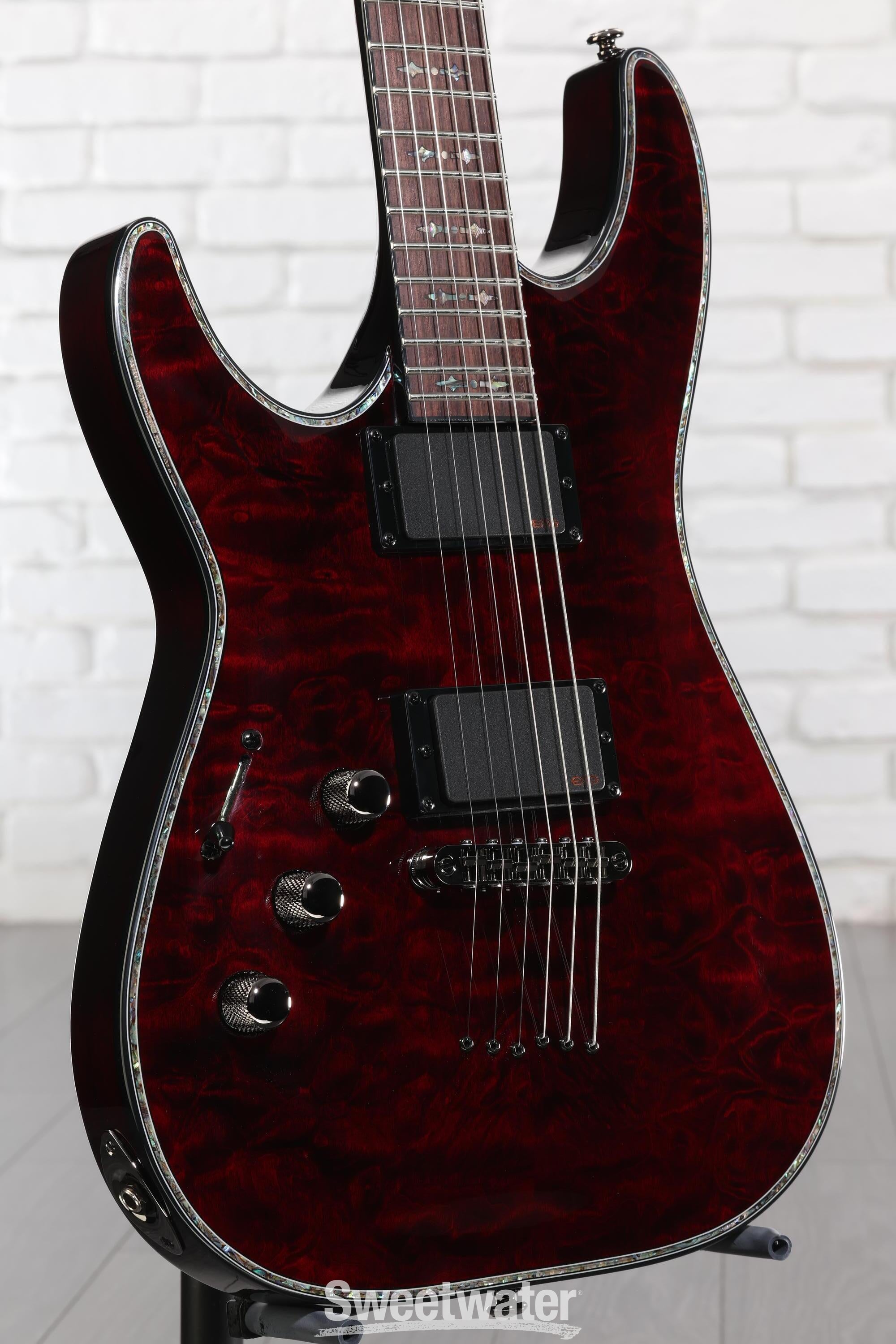 Photo of Schecter Hellraiser C-1 Left-handed - Black Cherry