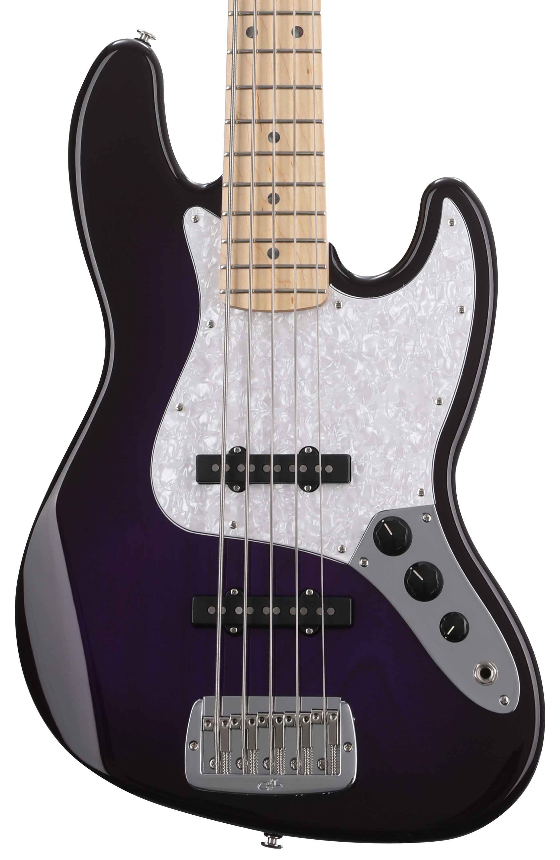G&L Fullerton Deluxe JB-5 Bass Guitar - Purpleburst | Sweetwater