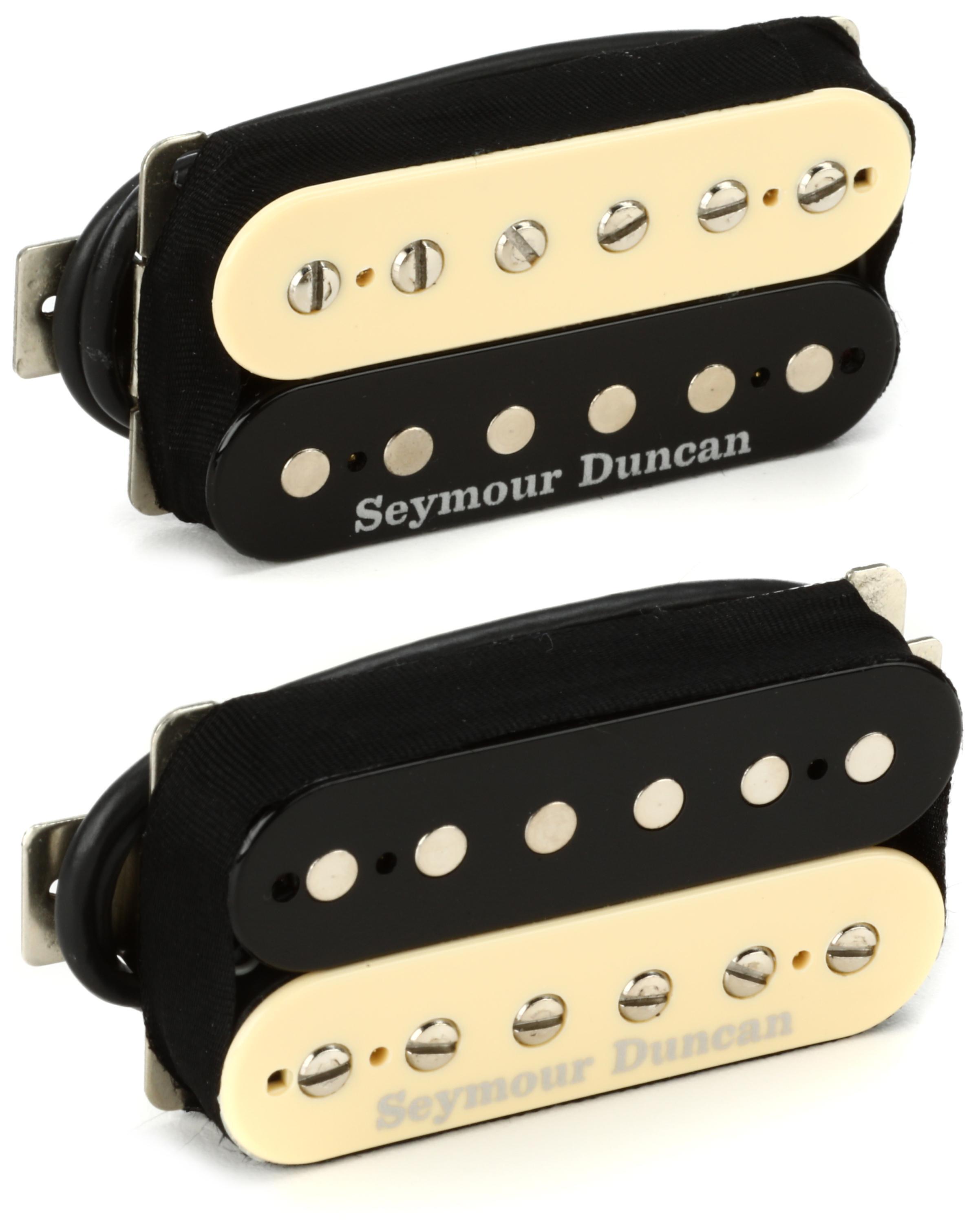 Zebra　Duncan　Seymour　Set　Pickup　2-piece　Pearly　Humbucker　Gates　Sweetwater