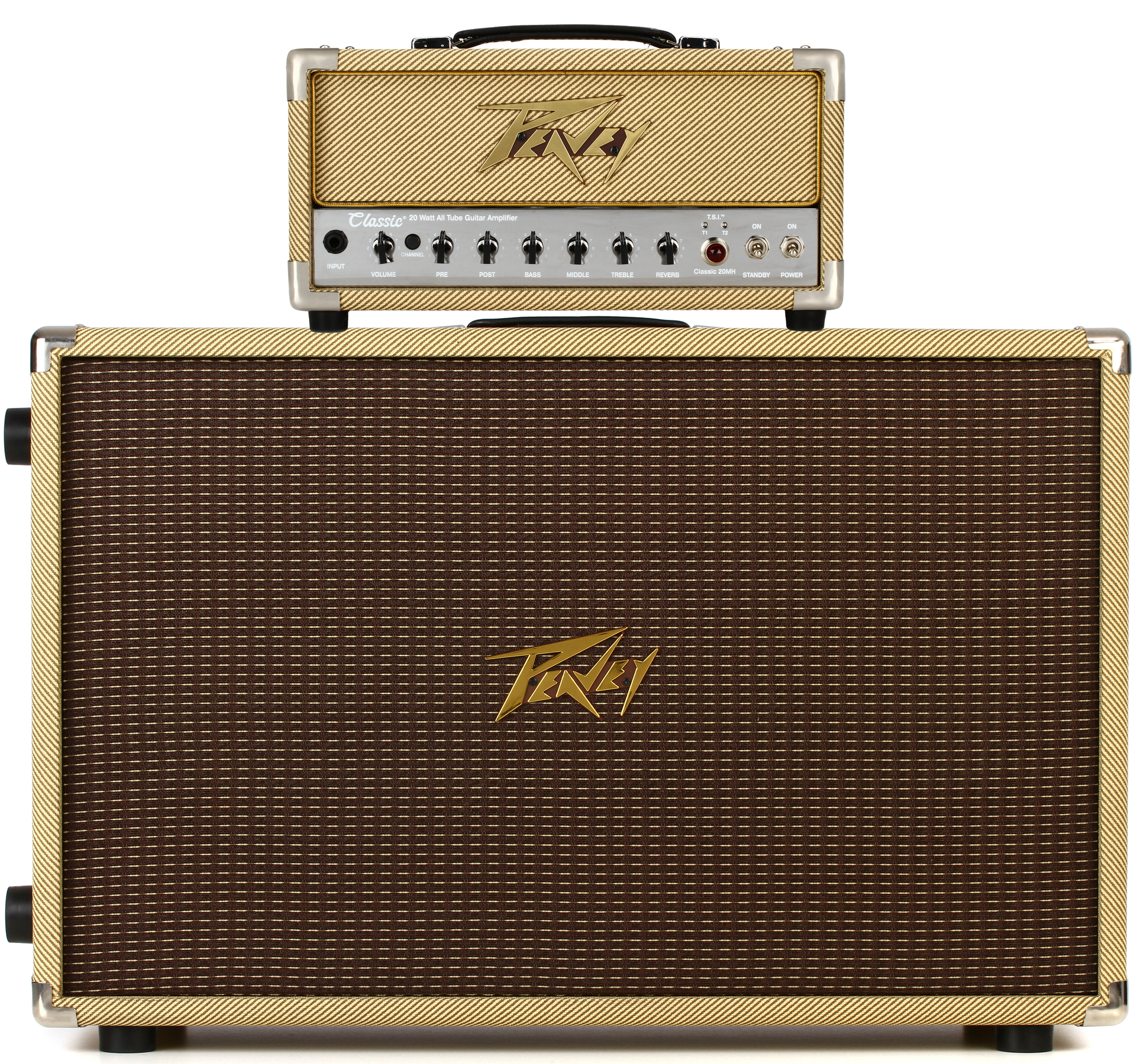 Peavey Classic 20 Mini Stack 20-watt Tube Head with 2x12