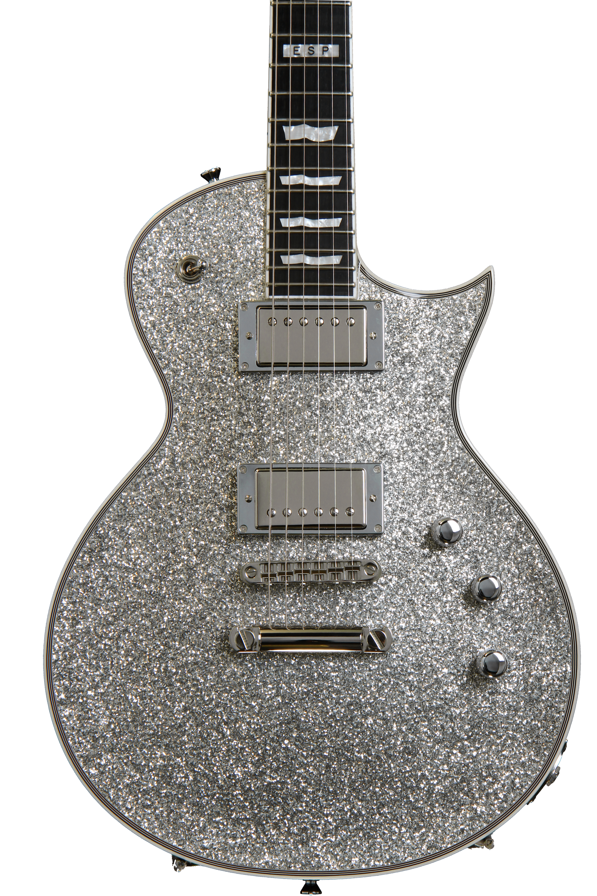 ESP Eclipse-II - Silver Sparkle | Sweetwater ESP Eclipse-II - Silver Sparkle | Sweetwater