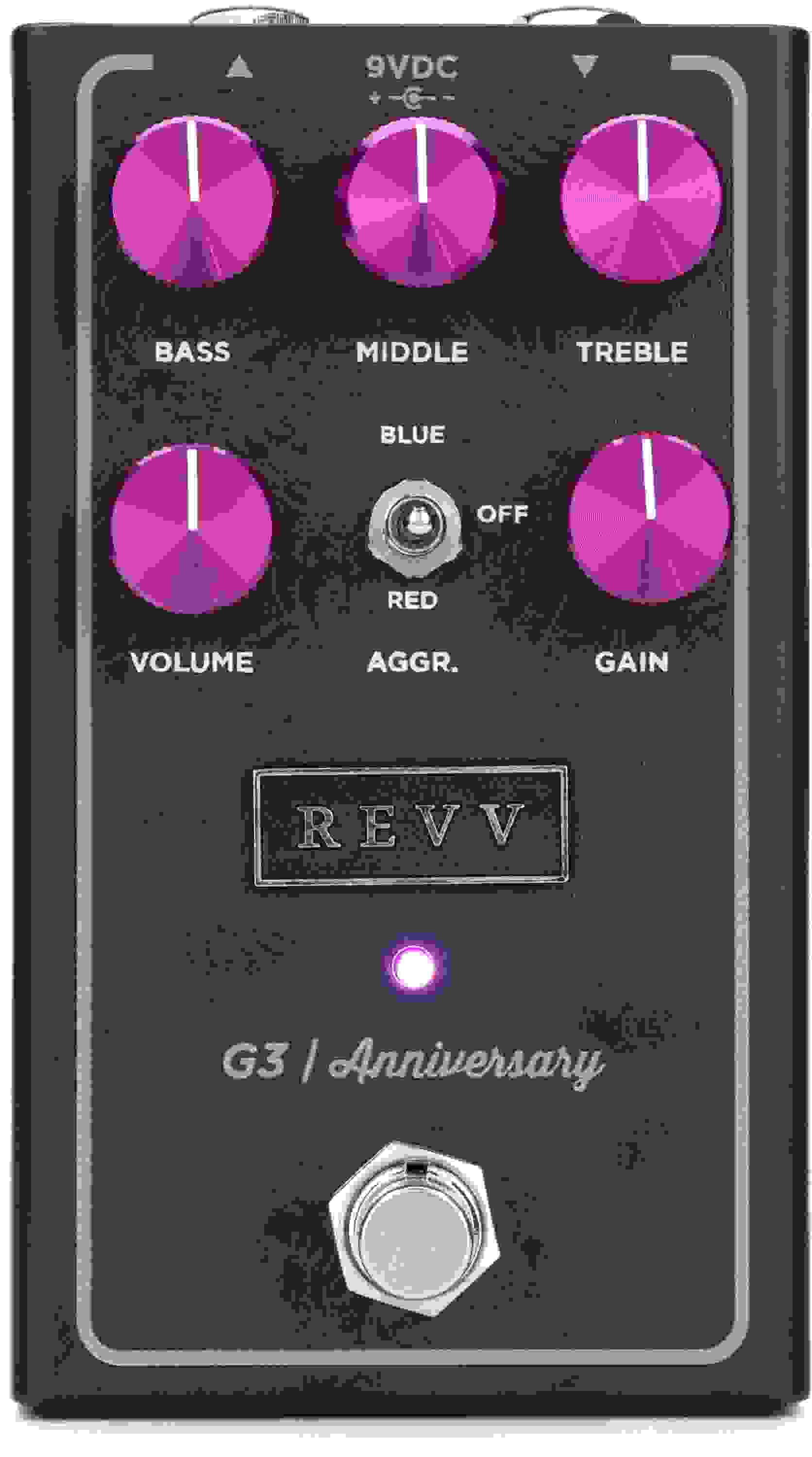 Revv G3 Purple Channel Distortion Pedal - Anniversary Edition
