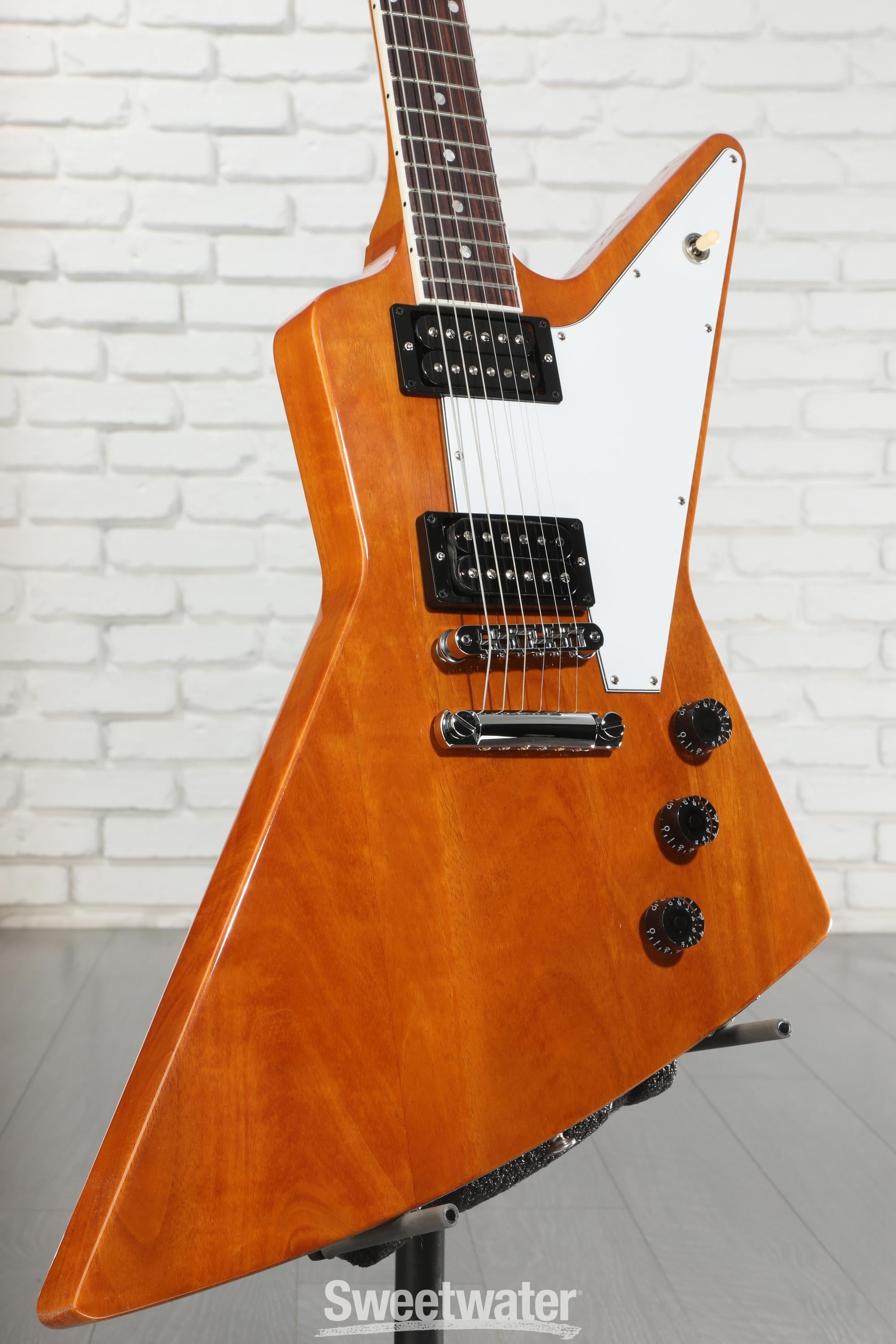 Gibson '70s Explorer Electric Guitar - Antique Natural | Sweetwater