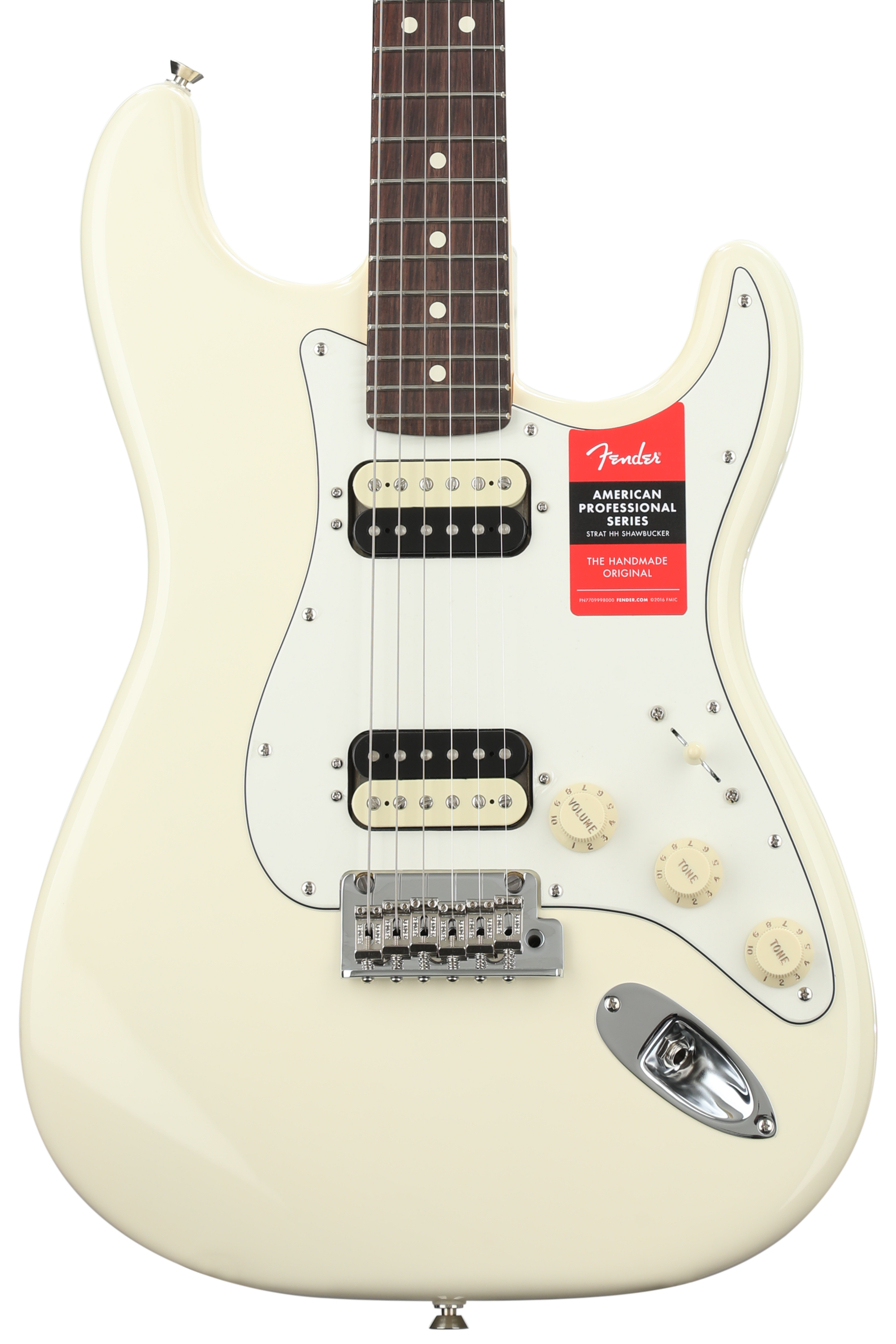 Fender American Professional HH Shawbucker Stratocaster - Olympic White with Rosewood Fingerboard