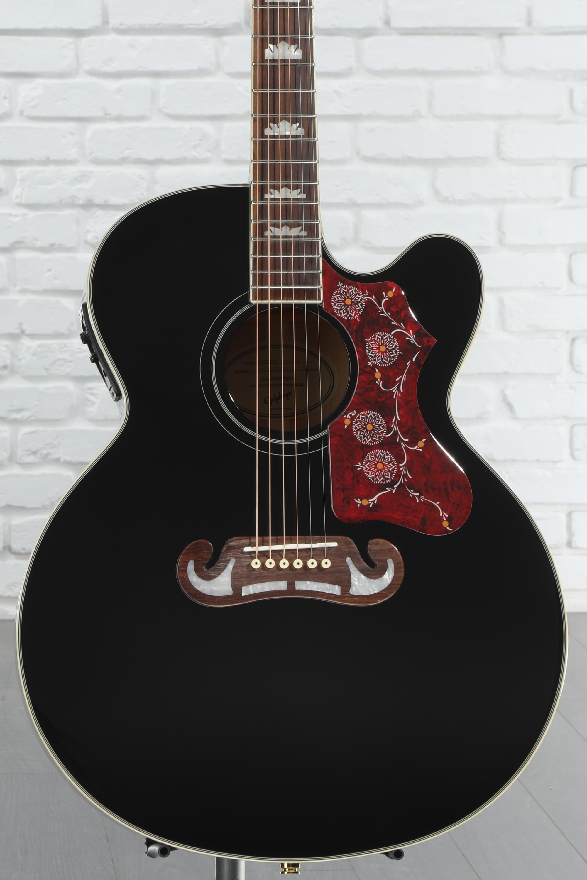 Amazon.com: Epiphone J200 EC Studio Acoustic Electric Solid