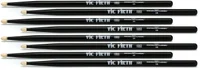 Vic Firth American Classic 4 for 3 Drumstick Pack - 5B - Wood Tip - Black