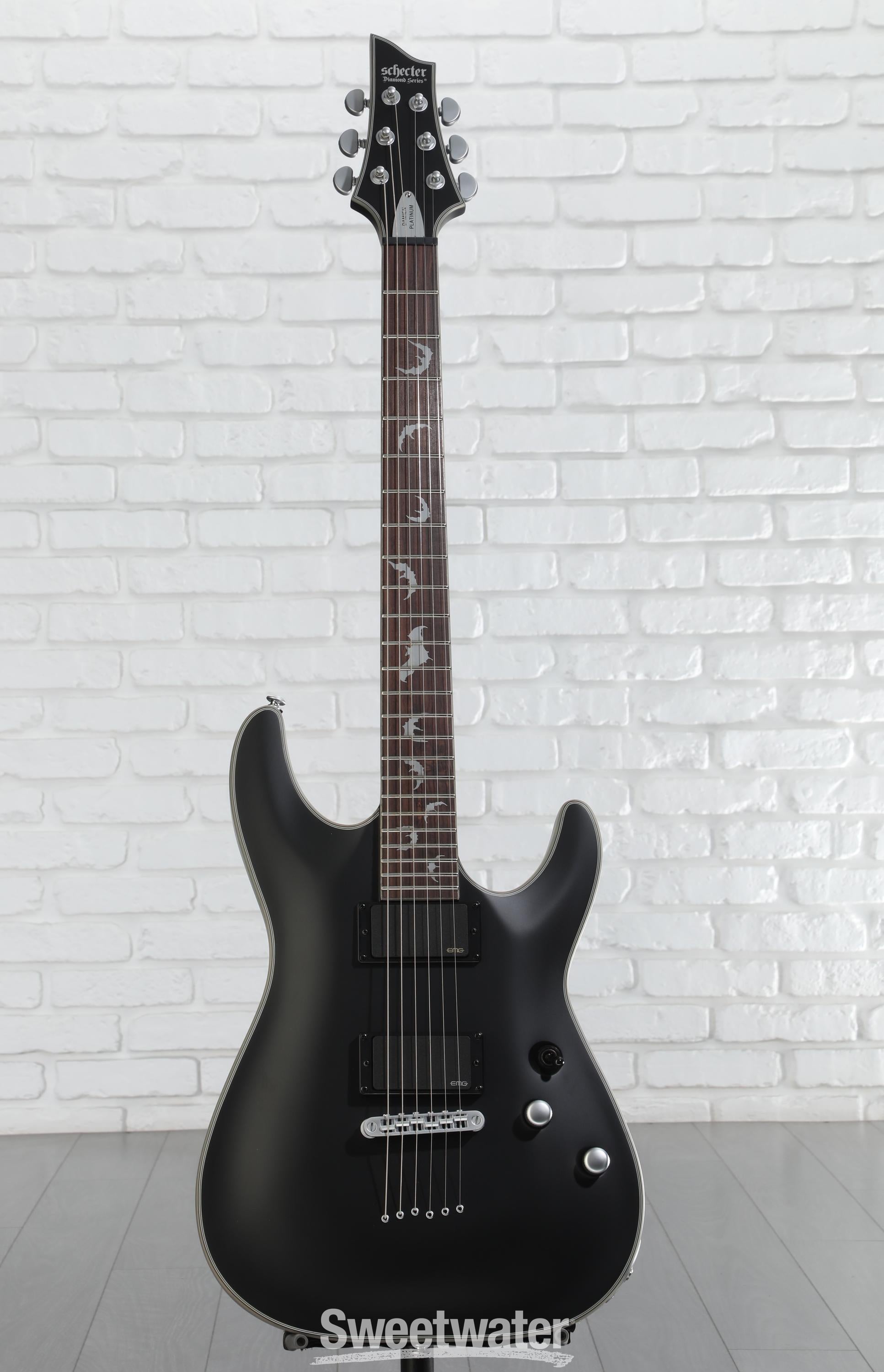 Schecter Damien Platinum 6 Electric Guitar - Satin Black
