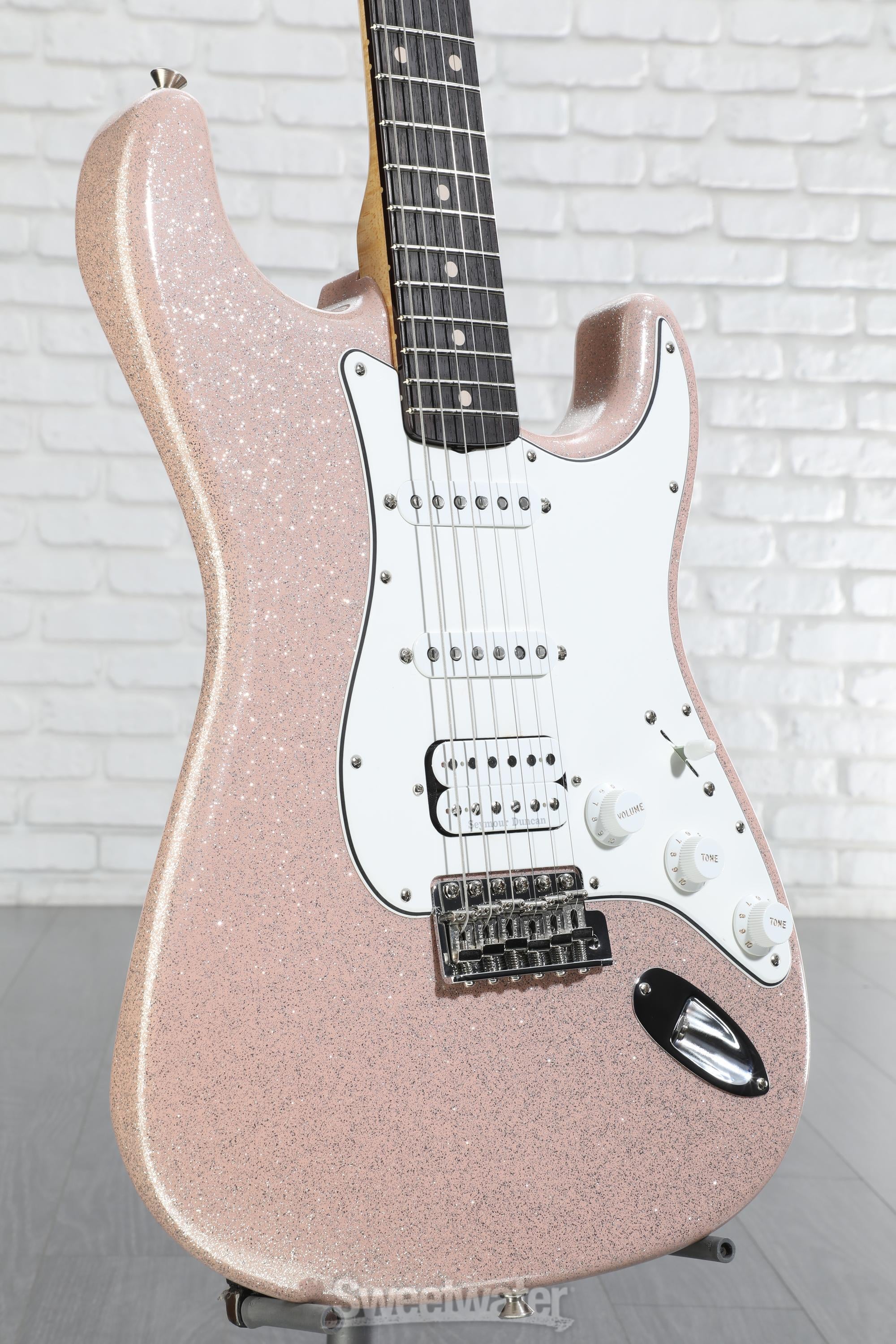 ギター Fender custom shop Fender Custom Shop Dual Stack HS Tele Magenta Sparkle