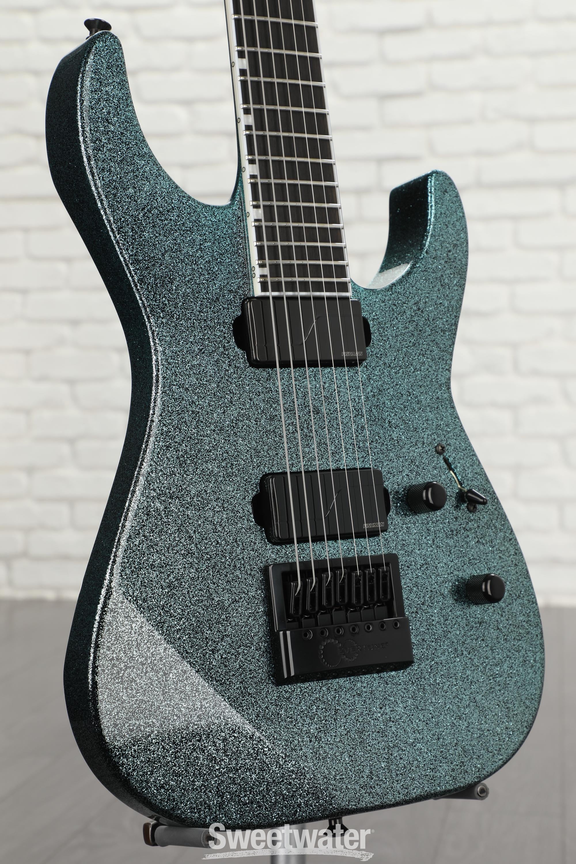ESP E-II M-II 7B Baritone EverTune Electric Guitar - Granite Sparkle