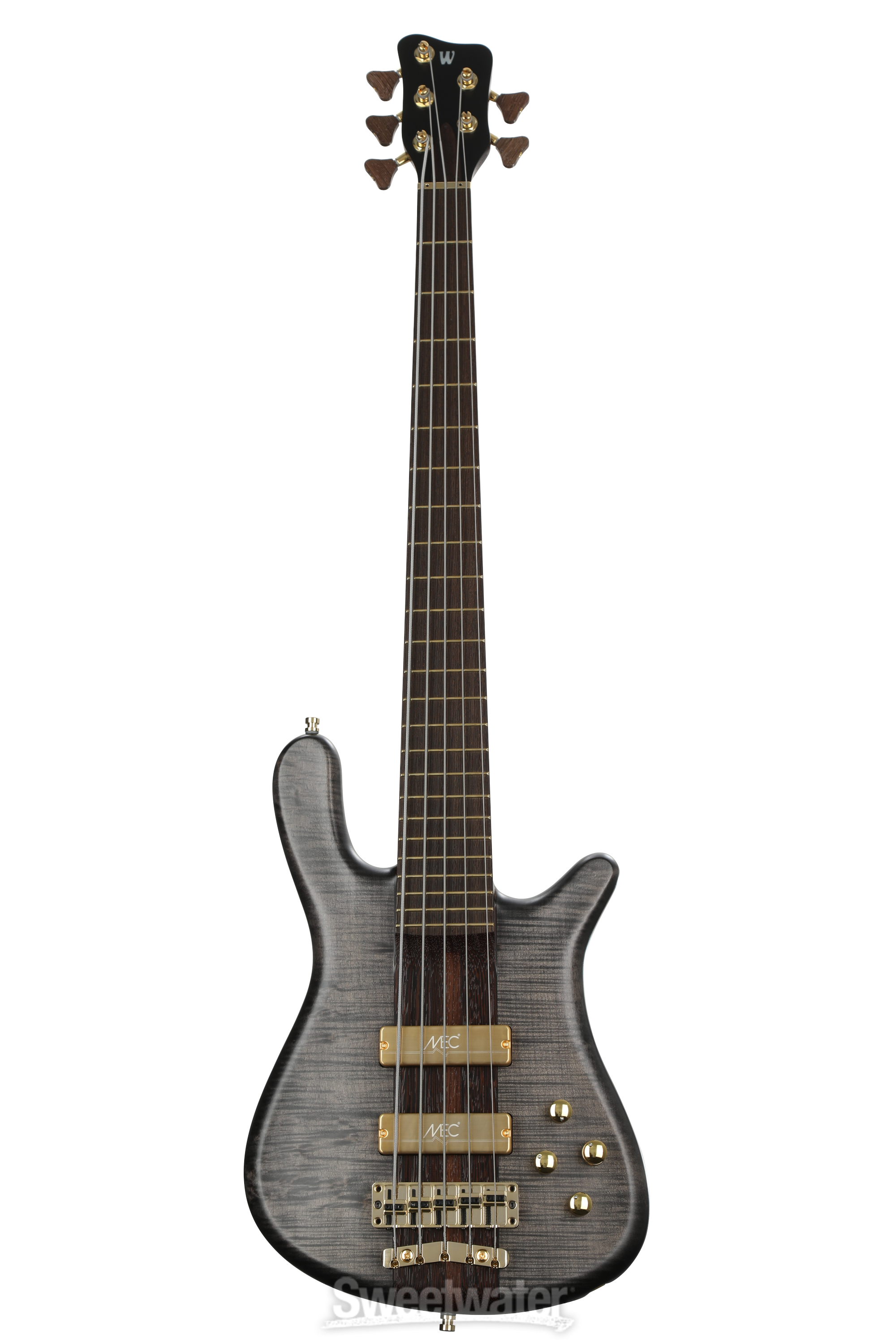 Warwick Masterbuilt Streamer Stage I 5-string Broadneck Electric Bass  Guitar - Nirvana Black Transparent Satin