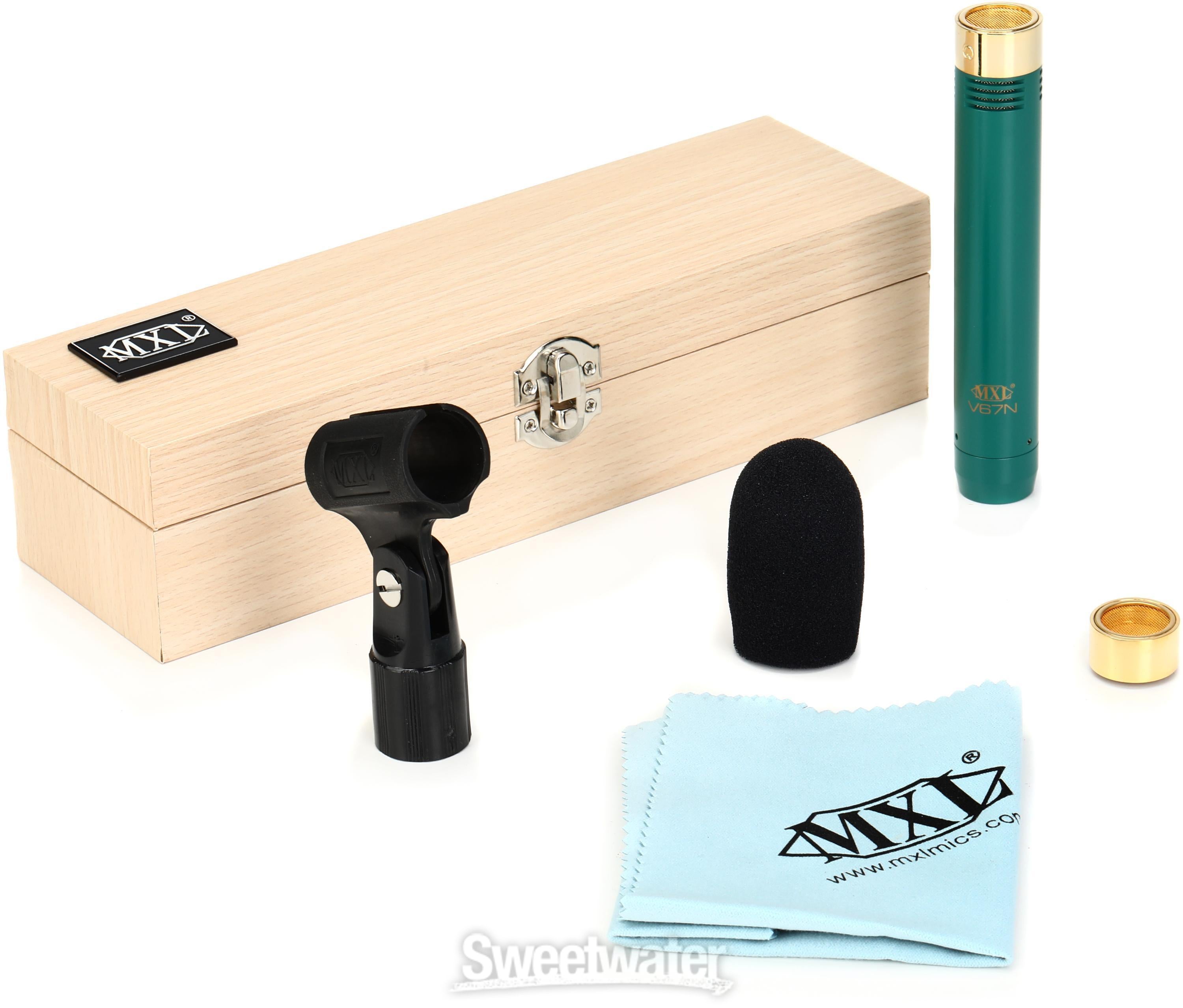 MXL V67N Pencil Condenser Instrument Microphone - Green with Gold