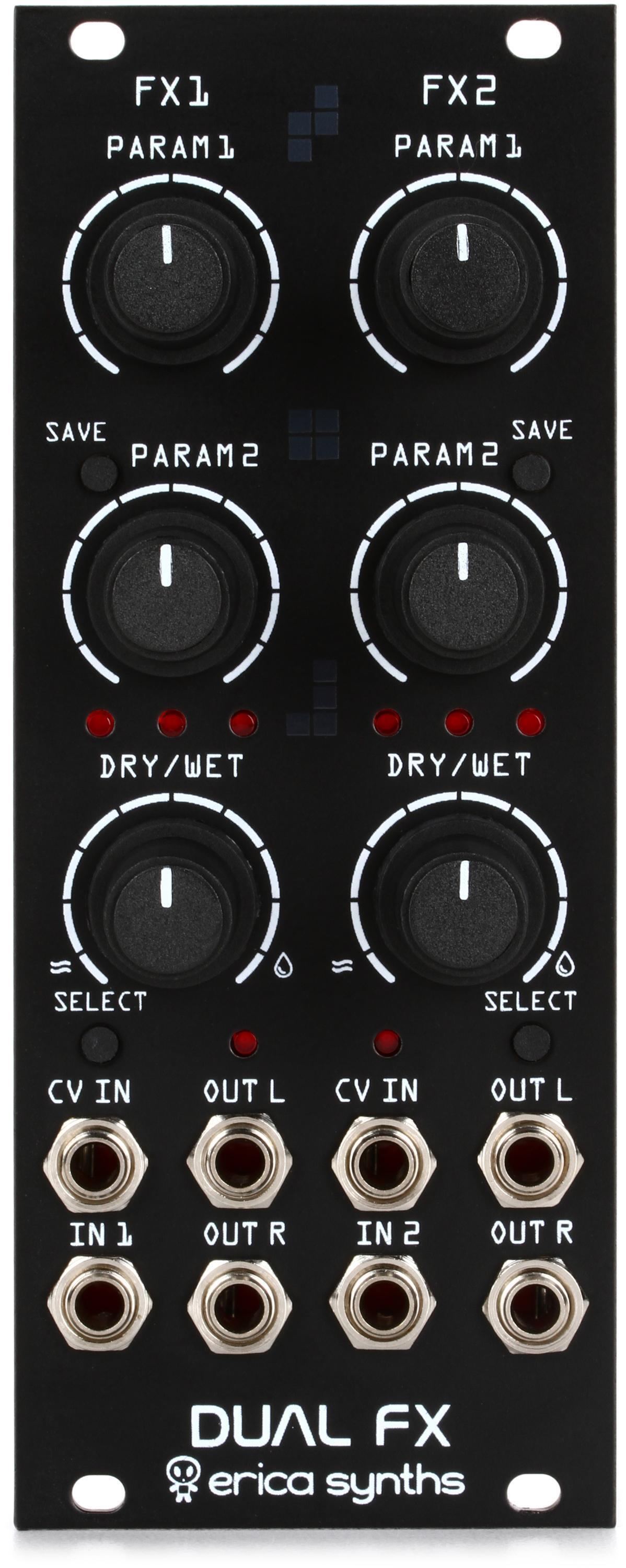 Erica Synths Dual FX Dual Effect Eurorack Module | Sweetwater