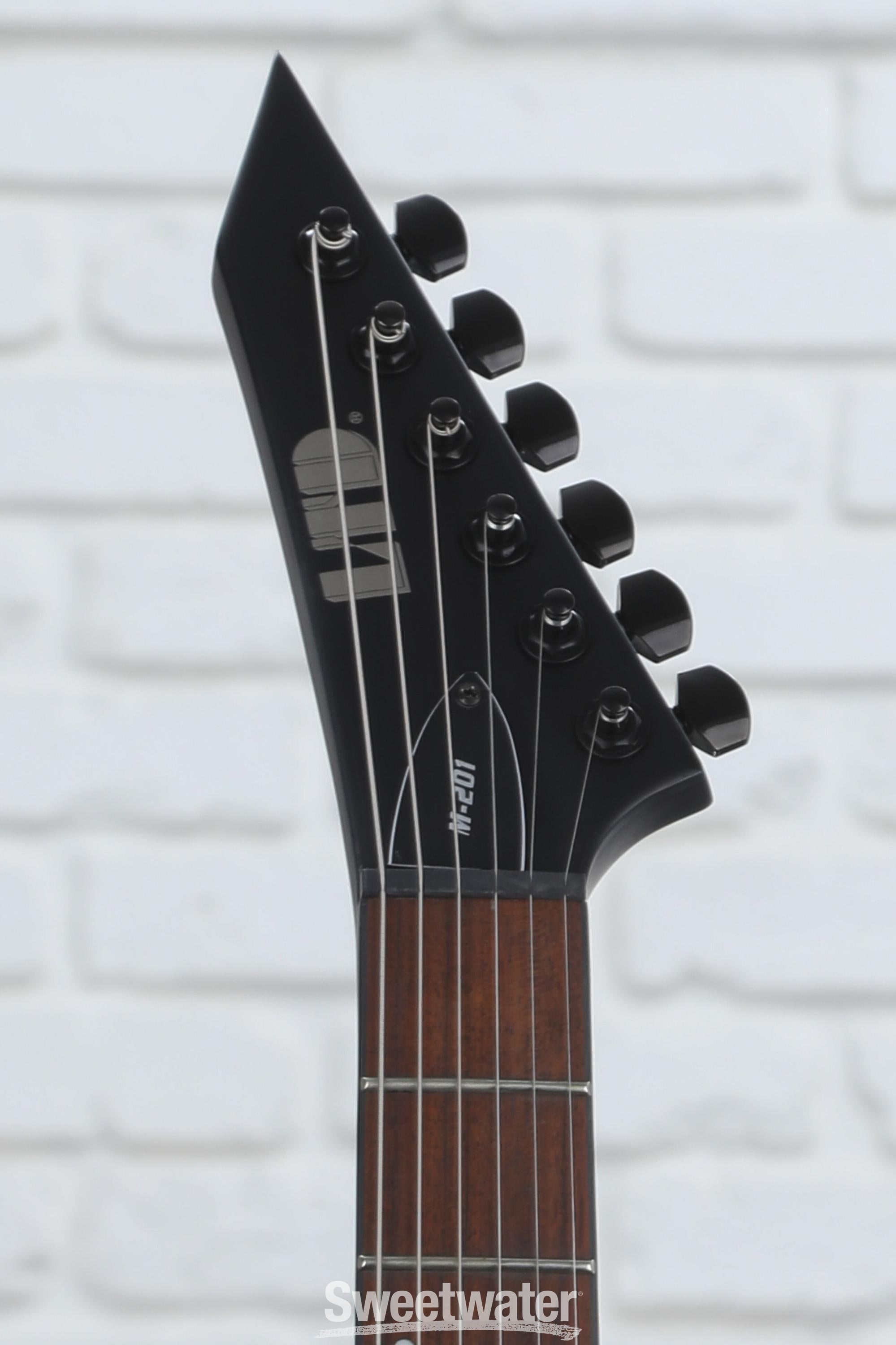 ESP LTD M 201 HT Electric Guitar Black Satin Sweetwater