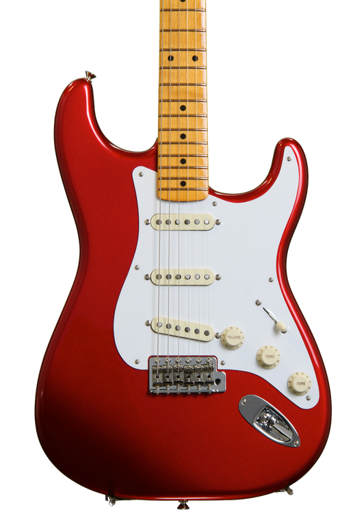 Fender Classic Series '50s Stratocaster, Lacquer - Candy Apple Red w/ Maple  Fingerboard