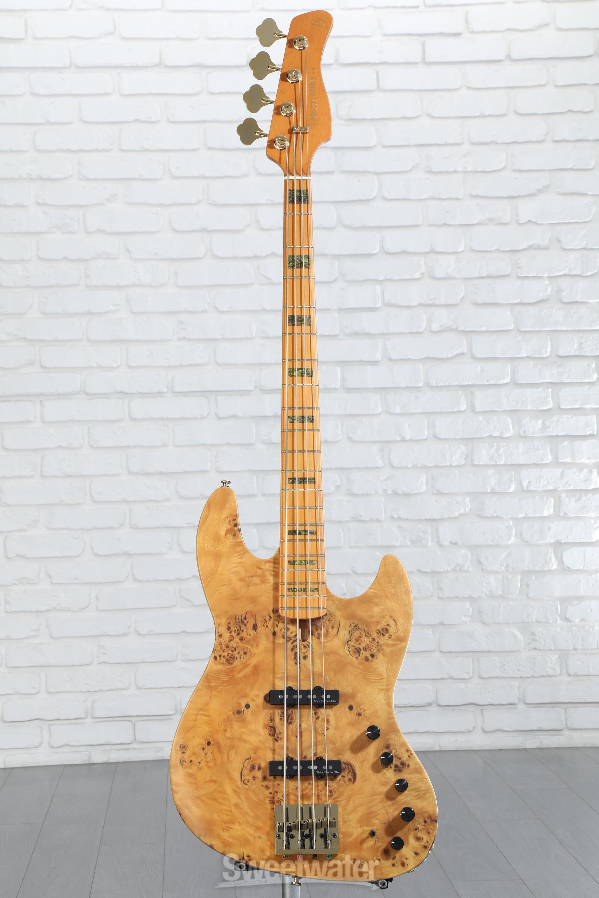 ベース Sire Marcus Miller V10-2 Sire Marcus Miller V10 4-string Bass Guitar - Natural Satin