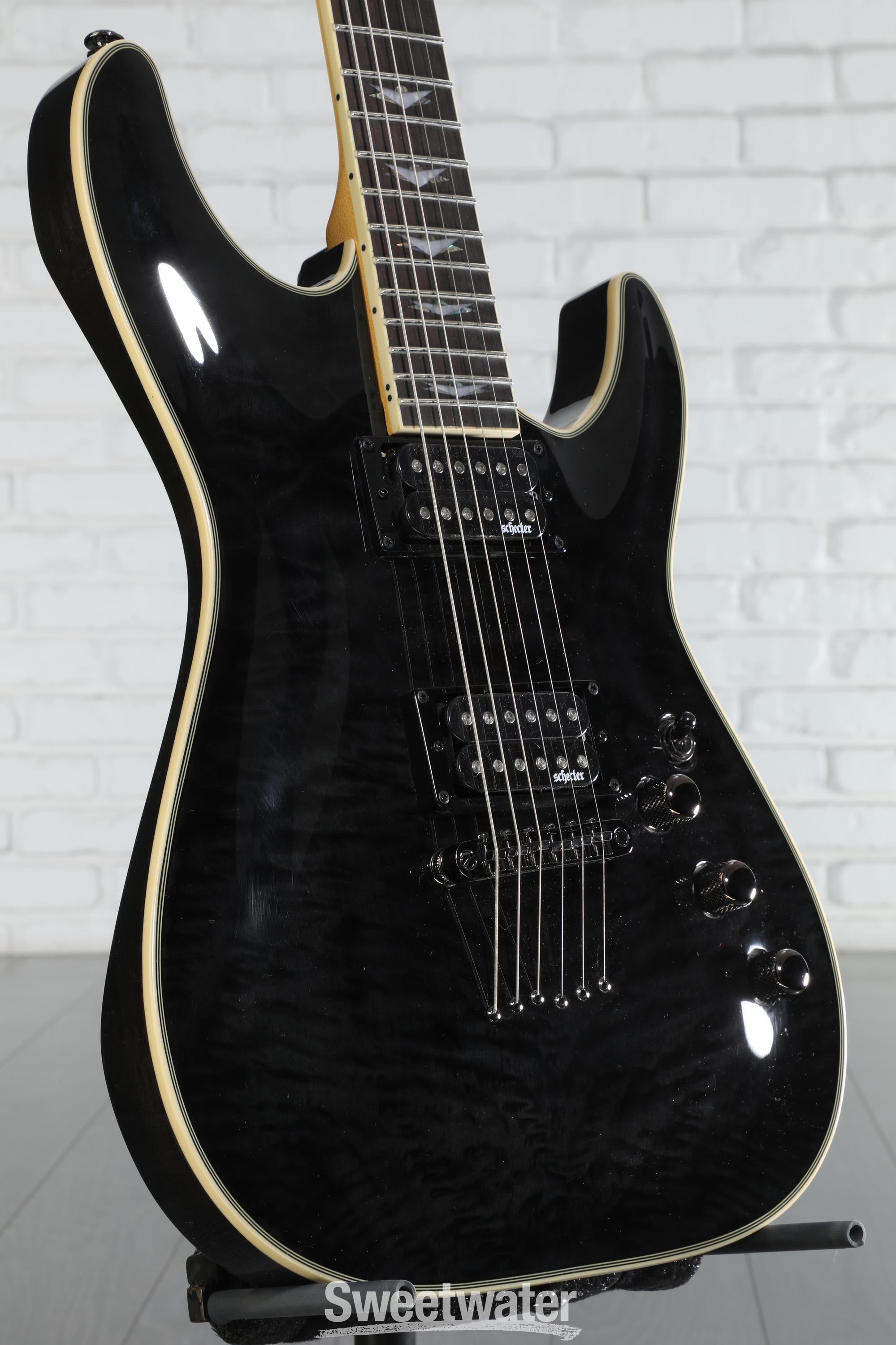 Schecter Omen Extreme-6 Electric Guitar - See-Thru Black | Sweetwater
