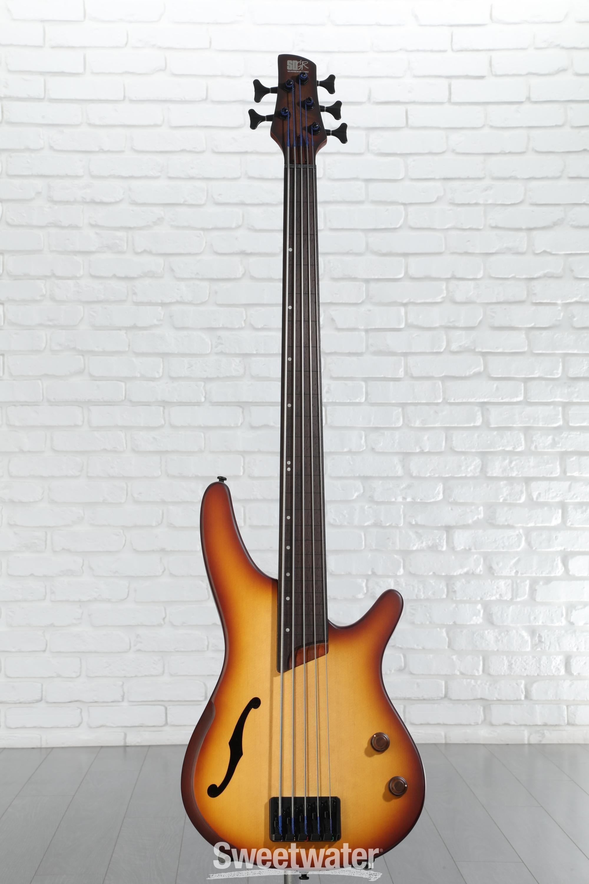 Amazon.com: Ibanez SRH505F Fretless - Natural Browned Burst