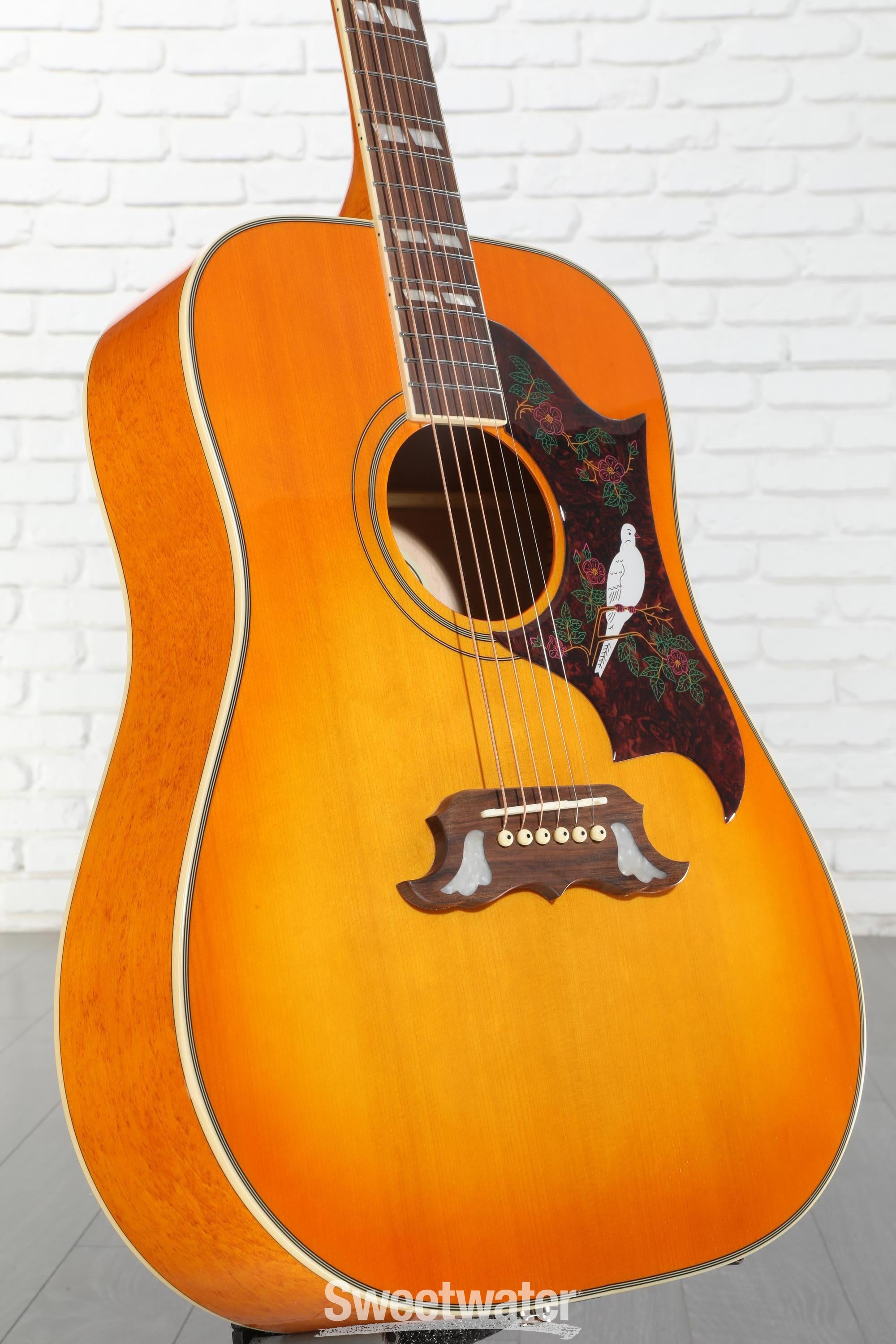 【美品】Epiphoneエレアコ DovePRO/VB DOVE Studio Epiphone Dove Studio Solid Top Acoustic-Electric Guitar | zZounds