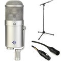 Photo of Neumann U 47 FET Large-diaphragm Condenser Microphone with Stand and Cable